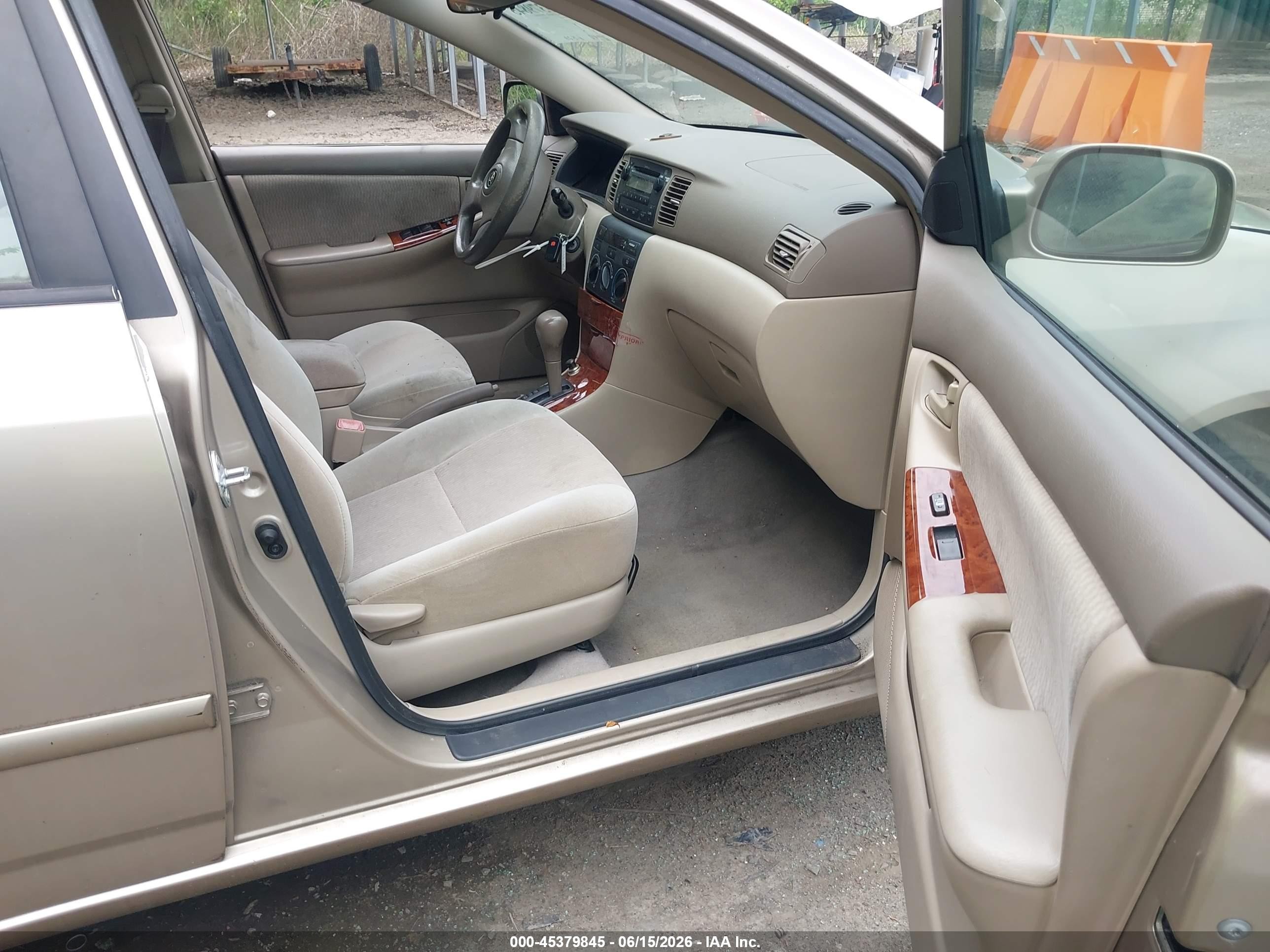 2007 Toyota Corolla Le Tan vin: 2T1BR32E37C839021