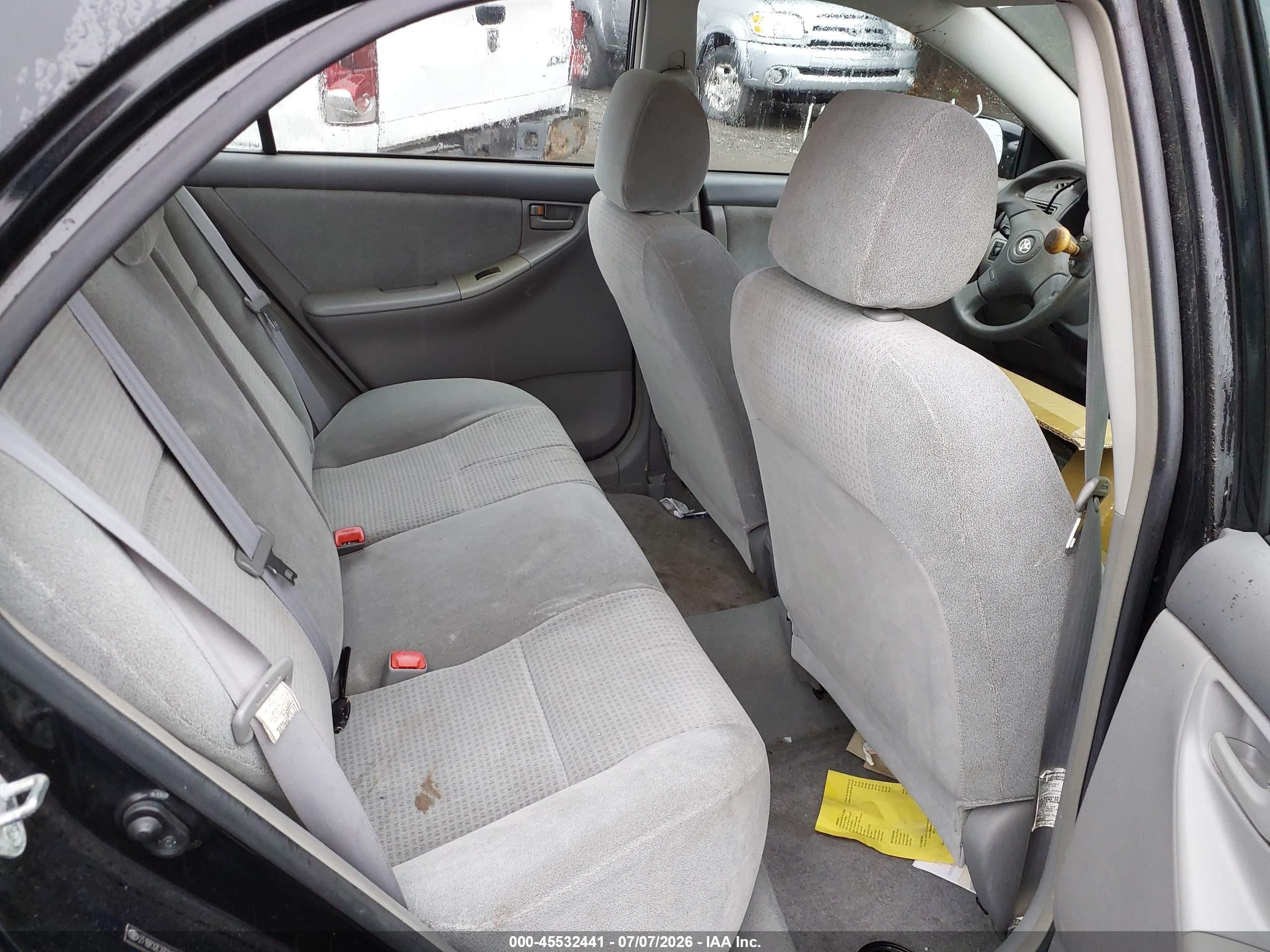 2007 Toyota Corolla Ce Black vin: 2T1BR32E37C845451