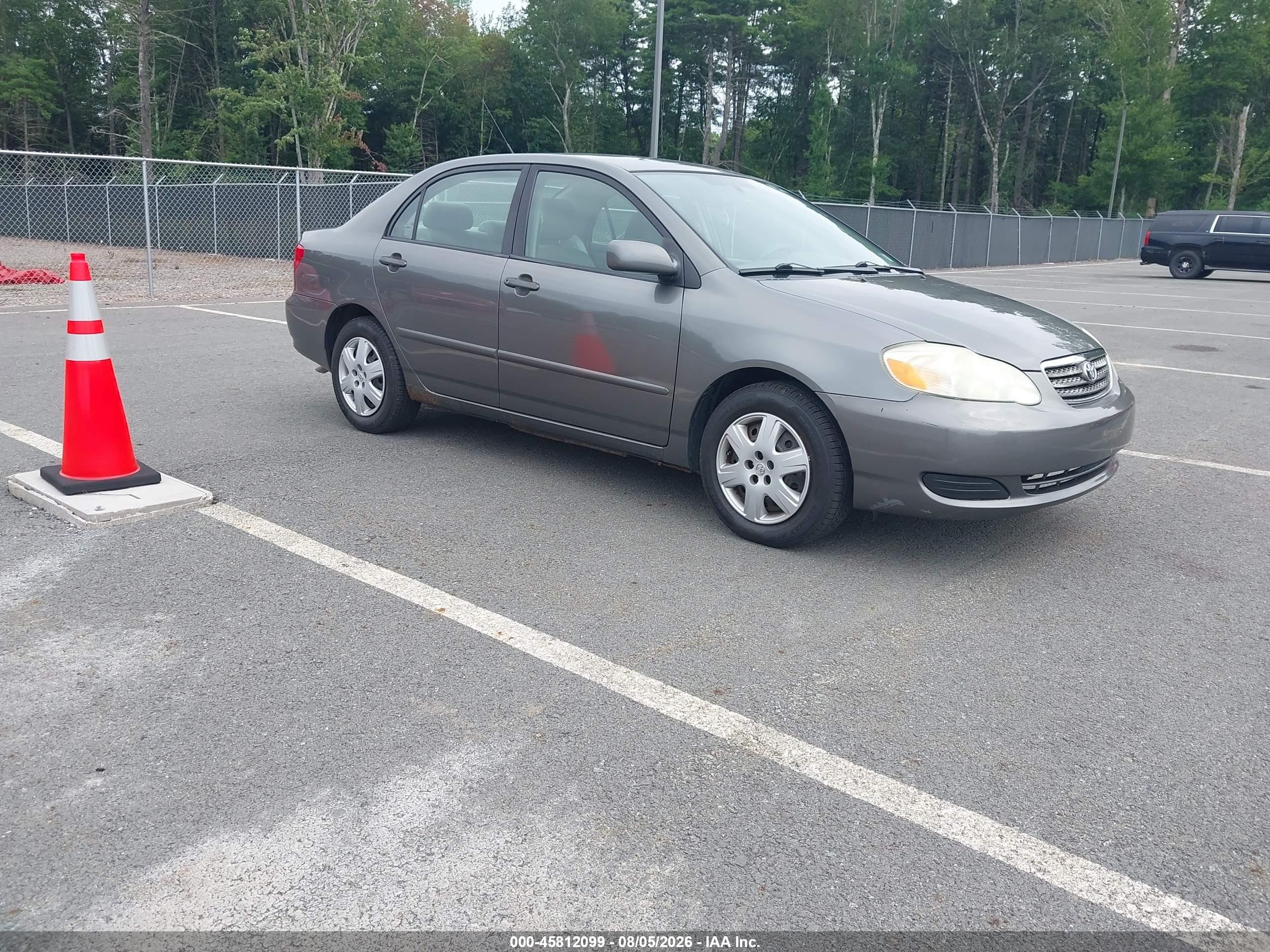 2008 Toyota Corolla Le Gray vin: 2T1BR32E38C858444