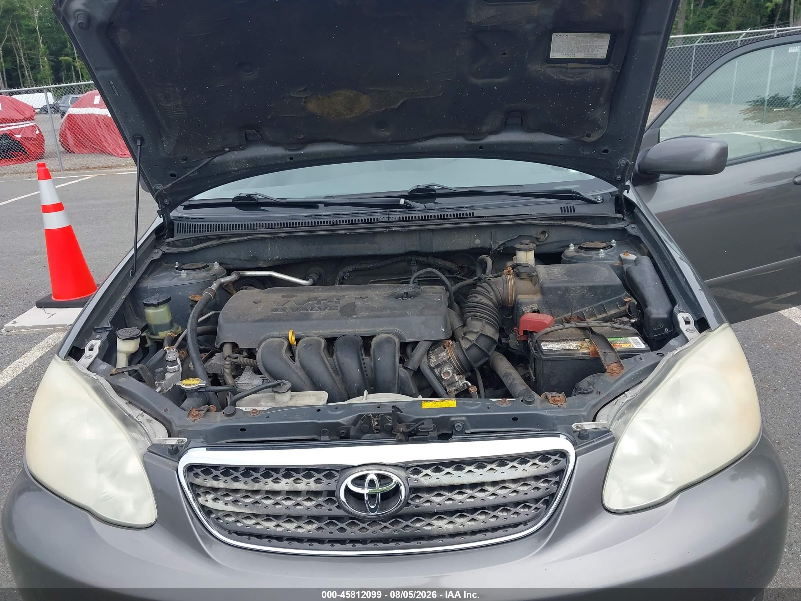 2008 Toyota Corolla Le Серый vin: 2T1BR32E38C858444