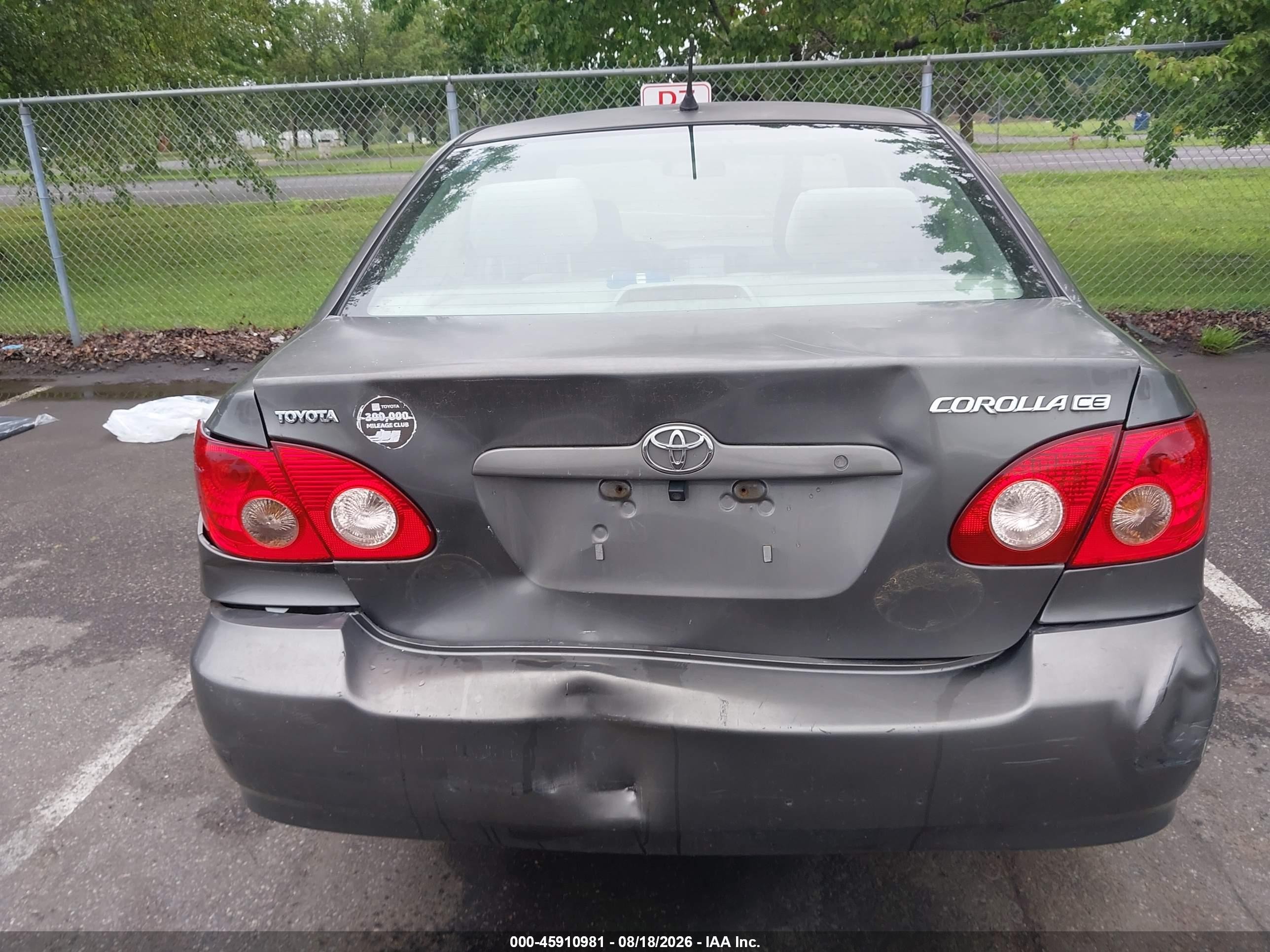 2008 Toyota Corolla Ce Серый vin: 2T1BR32E38C870920
