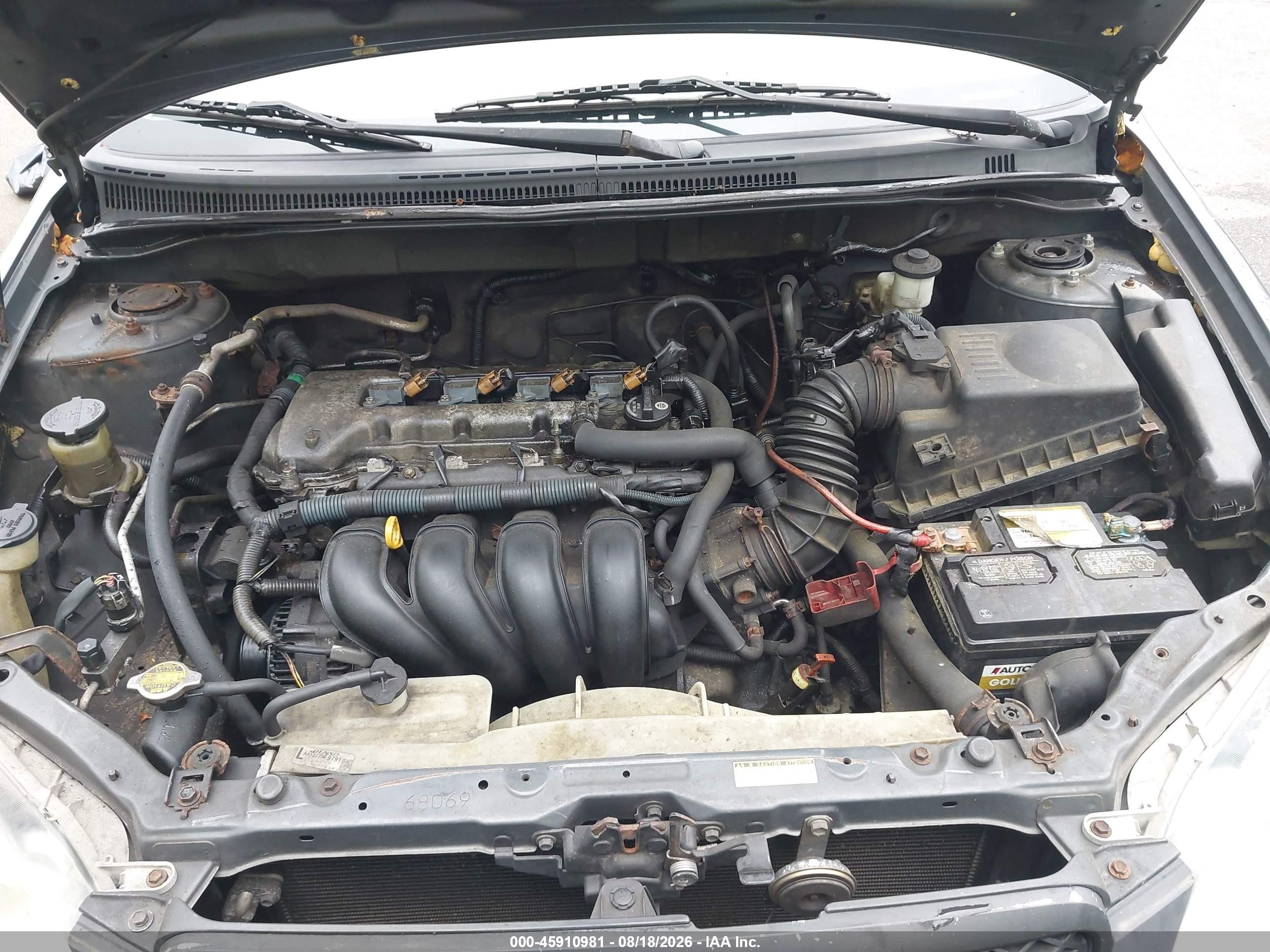 2008 Toyota Corolla Ce Серый vin: 2T1BR32E38C870920