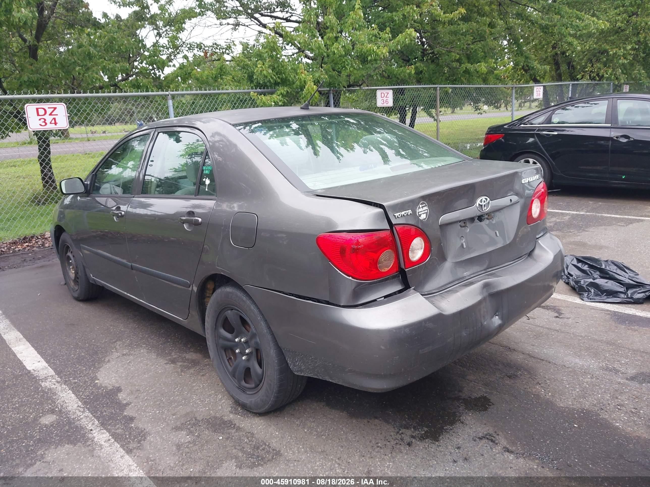2008 Toyota Corolla Ce Серый vin: 2T1BR32E38C870920