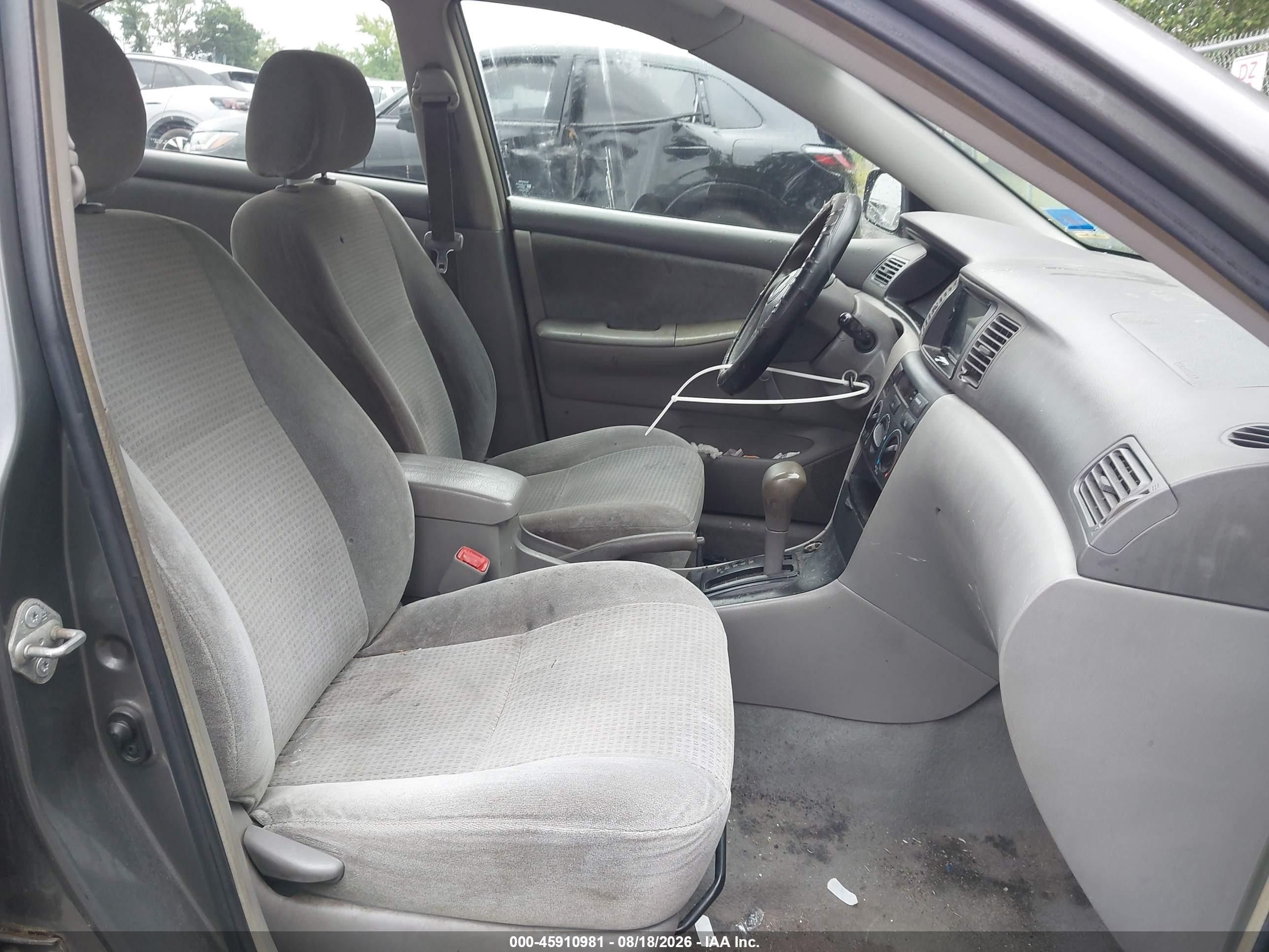2008 Toyota Corolla Ce Серый vin: 2T1BR32E38C870920