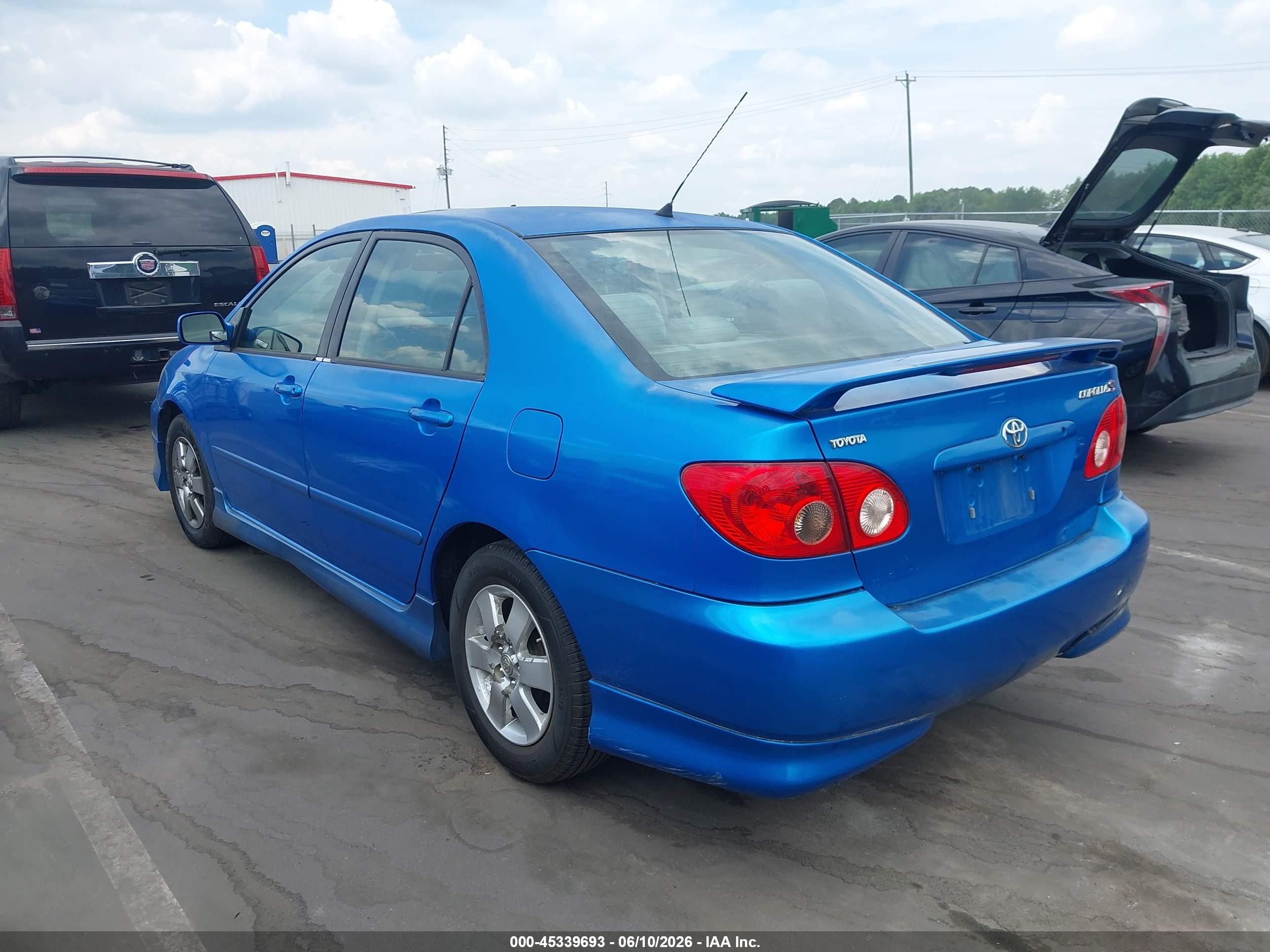2008 Toyota Corolla S Blue vin: 2T1BR32E38C879312