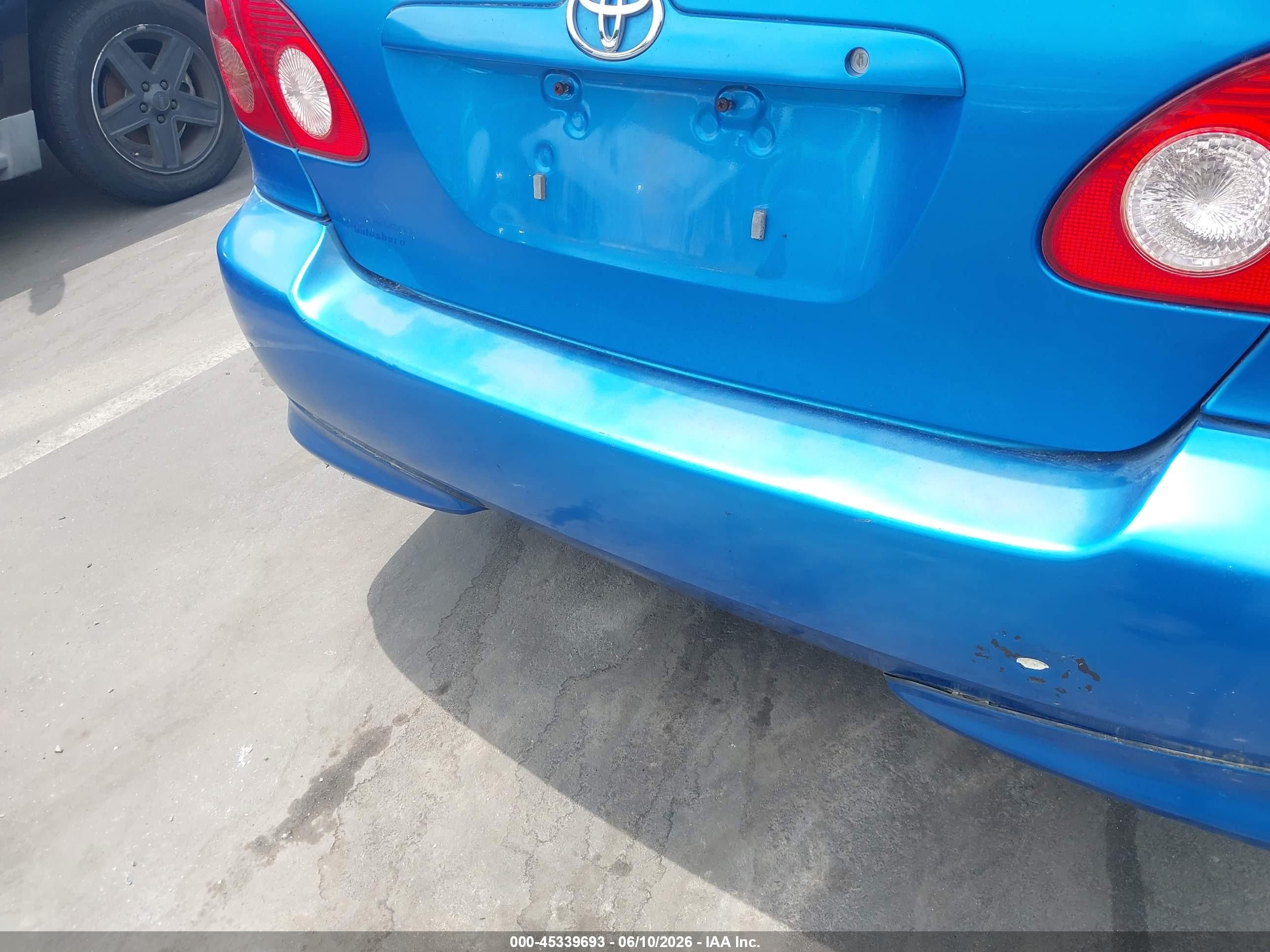 2008 Toyota Corolla S Blue vin: 2T1BR32E38C879312