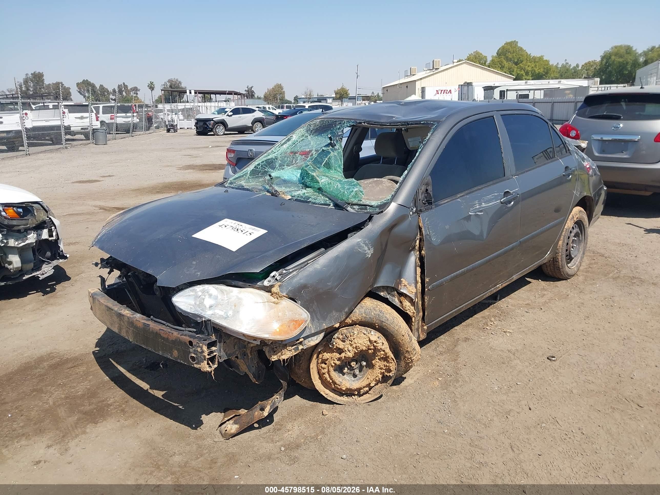 2008 Toyota Corolla Ce Brown vin: 2T1BR32E38C879455