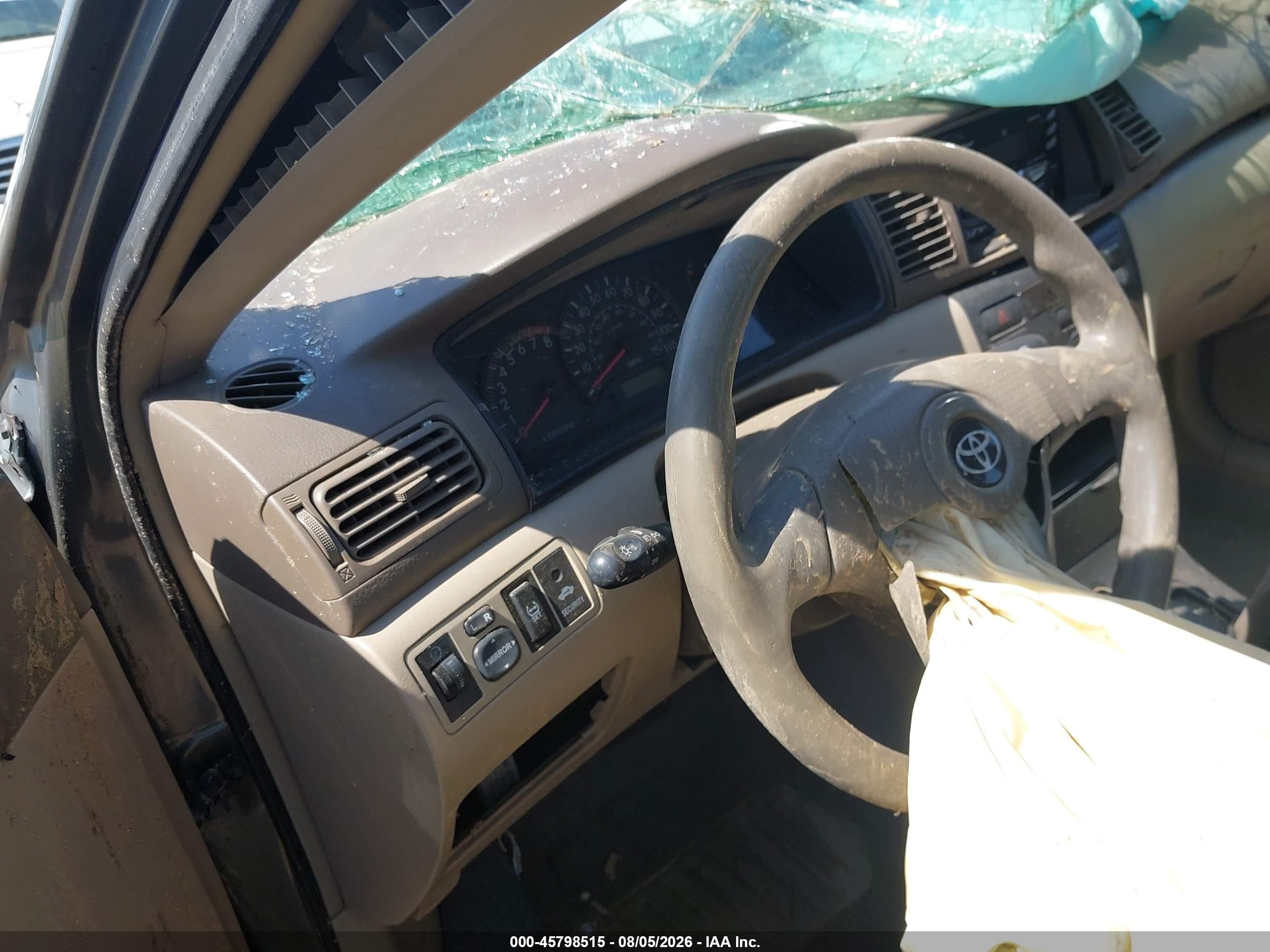 2008 Toyota Corolla Ce Brown vin: 2T1BR32E38C879455