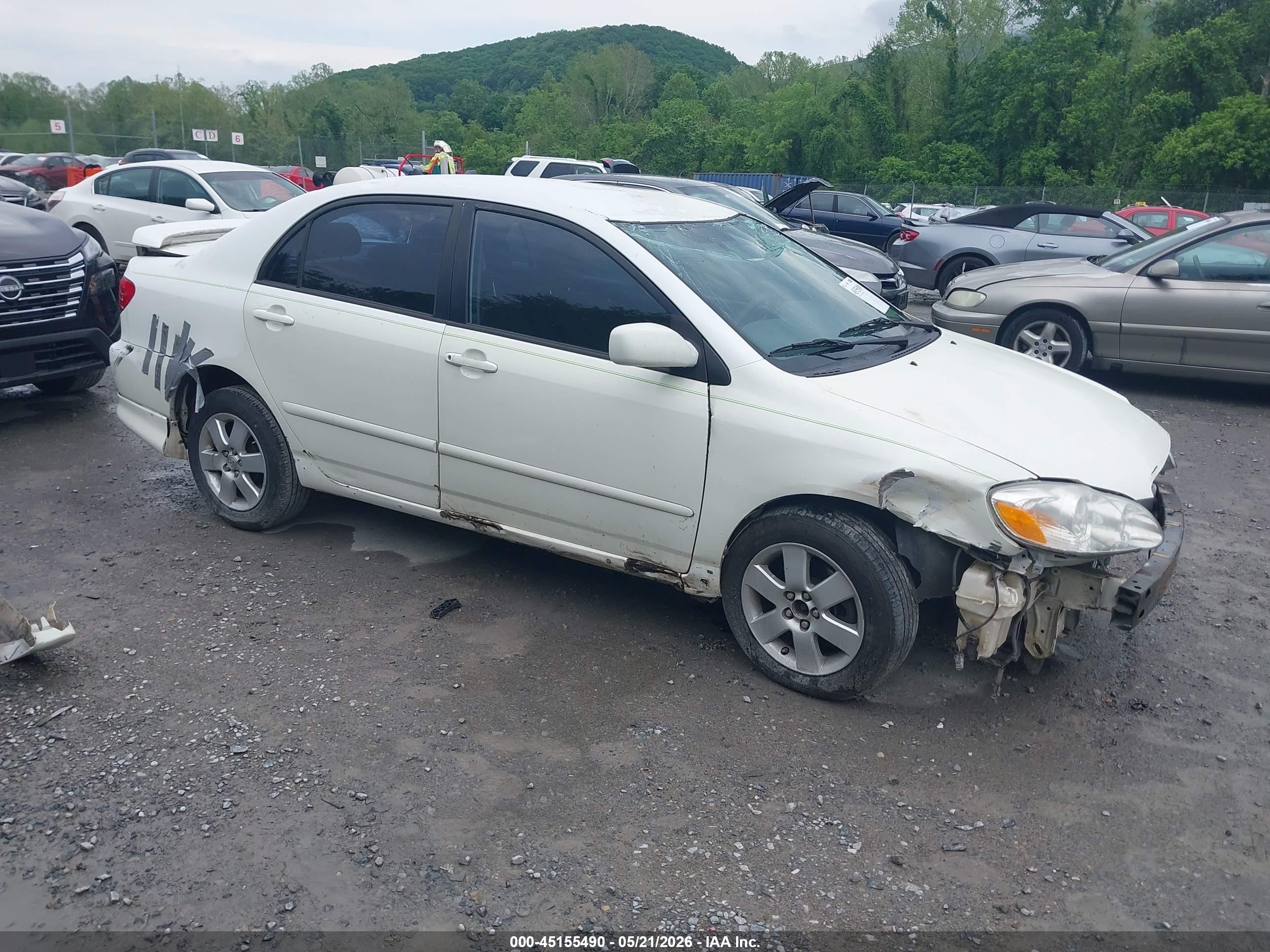 2008 Toyota Corolla S White vin: 2T1BR32E38C901521