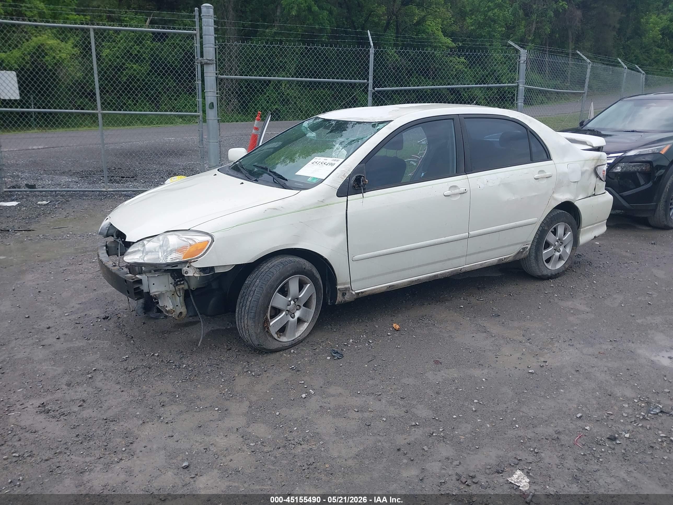 2008 Toyota Corolla S White vin: 2T1BR32E38C901521