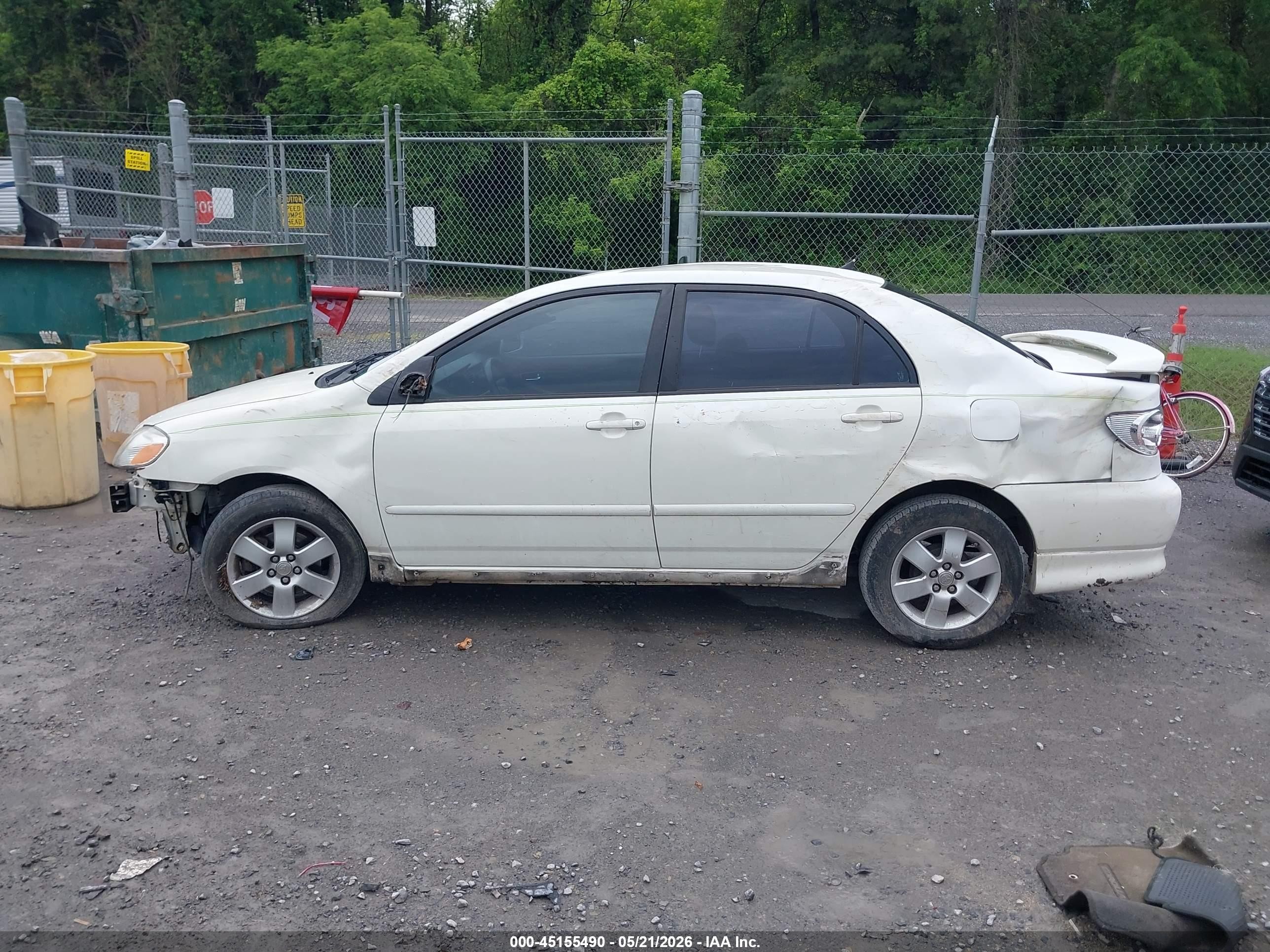 2008 Toyota Corolla S White vin: 2T1BR32E38C901521