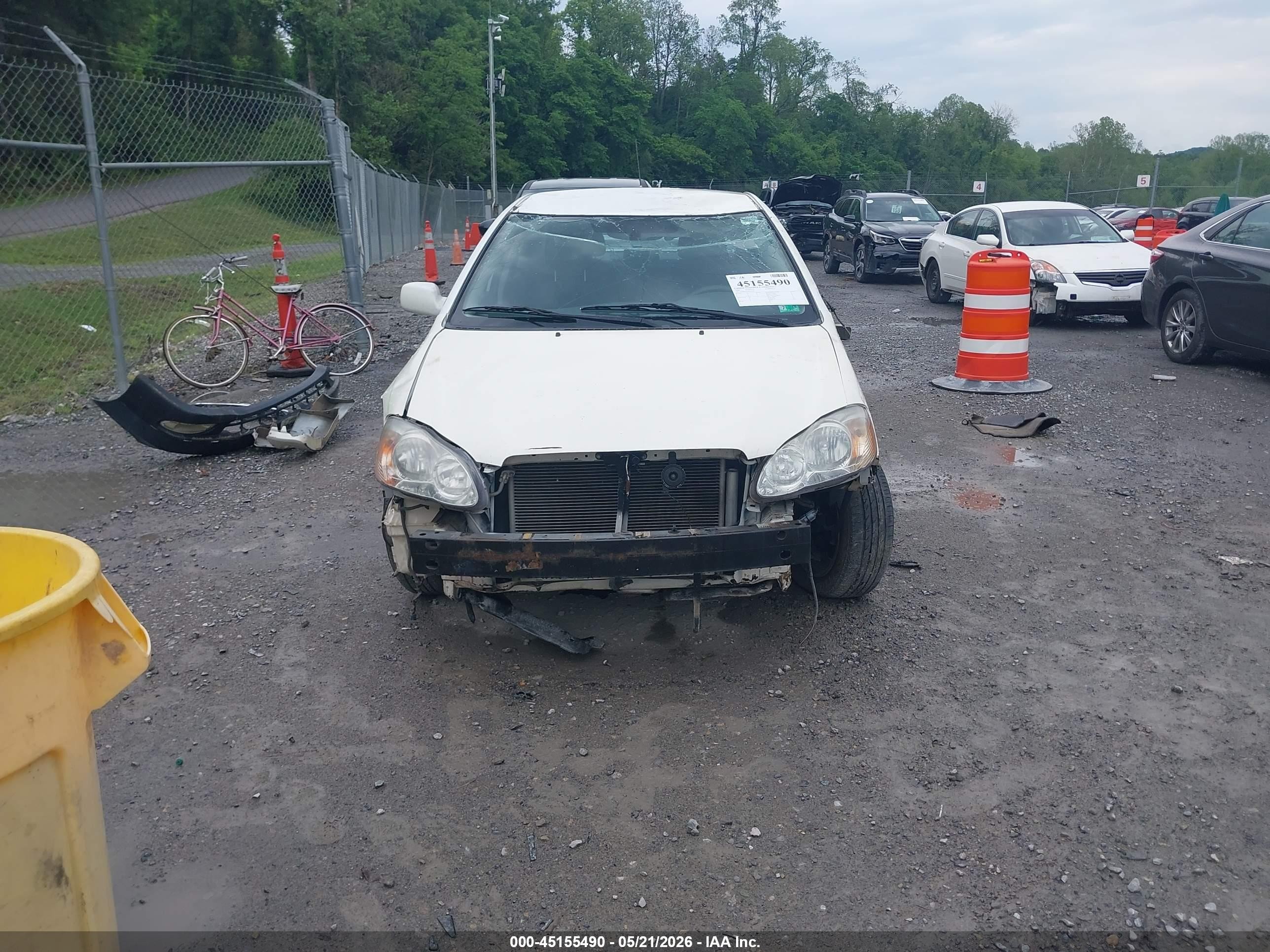 2008 Toyota Corolla S White vin: 2T1BR32E38C901521