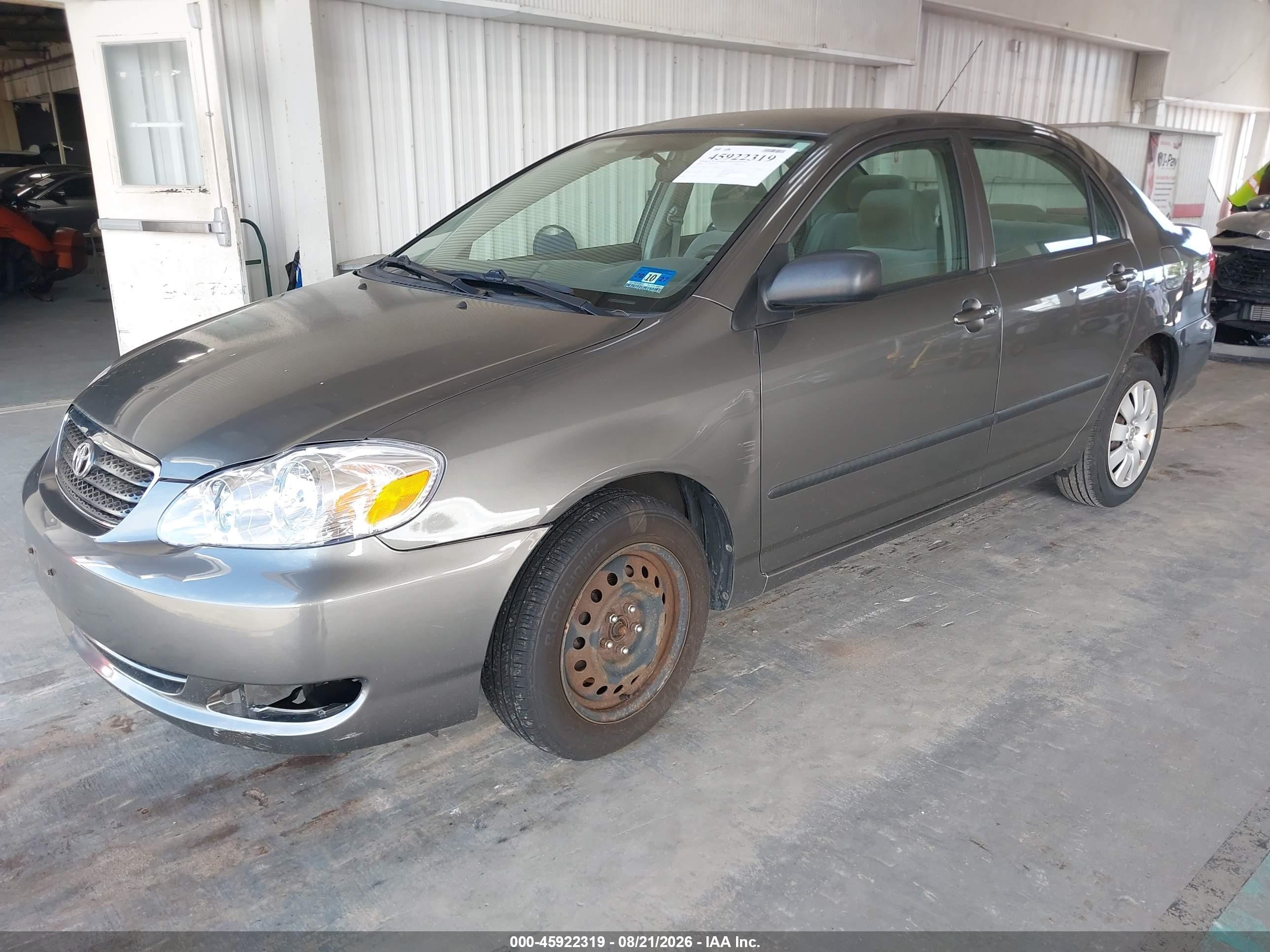 2008 Toyota Corolla Ce Beige vin: 2T1BR32E38C903771