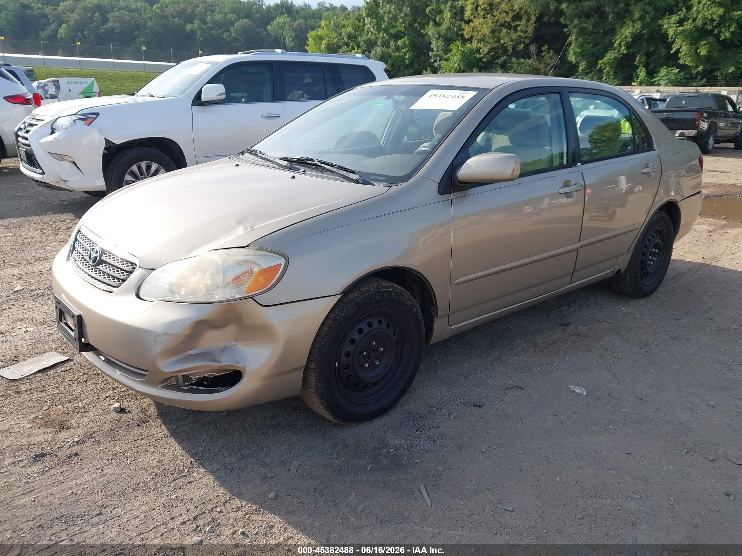 2008 Toyota Corolla Le Gold vin: 2T1BR32E38C904564