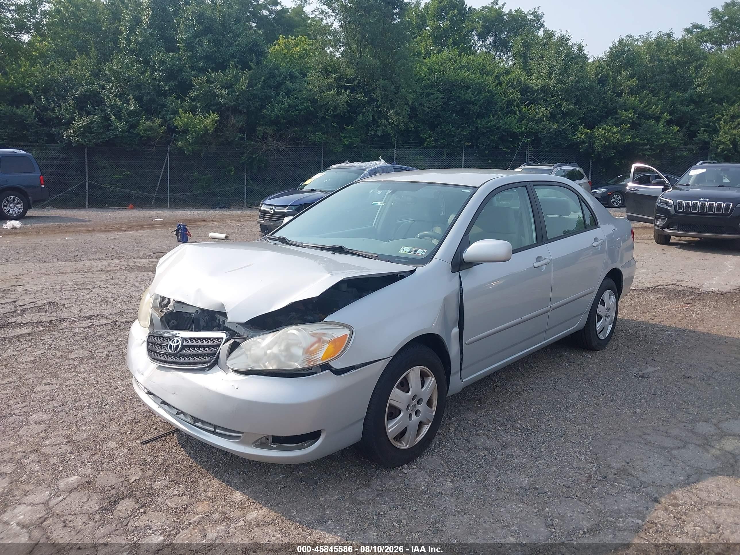 2008 Toyota Corolla Le Silver vin: 2T1BR32E38C929674