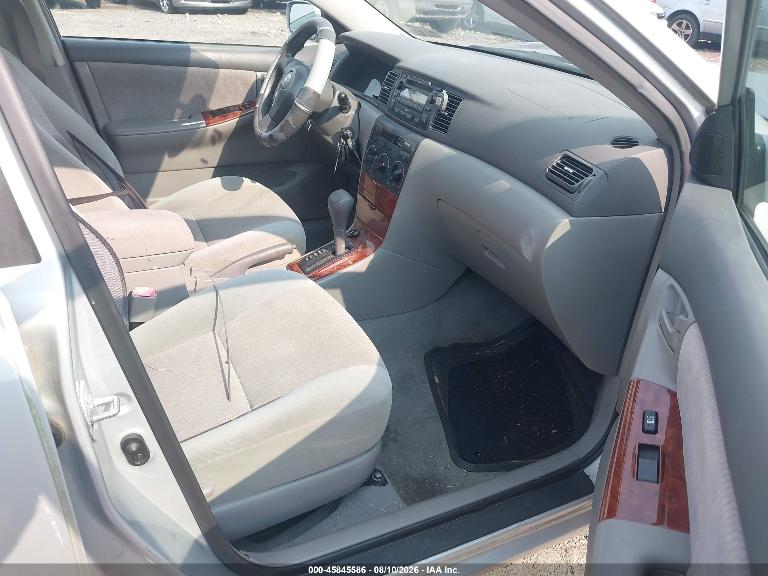 2008 Toyota Corolla Le Silver vin: 2T1BR32E38C929674