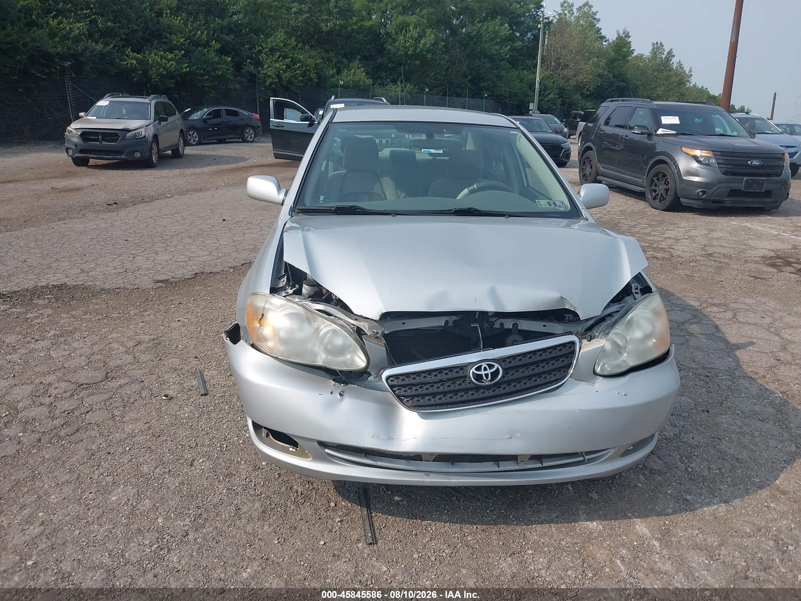 2008 Toyota Corolla Le Silver vin: 2T1BR32E38C929674