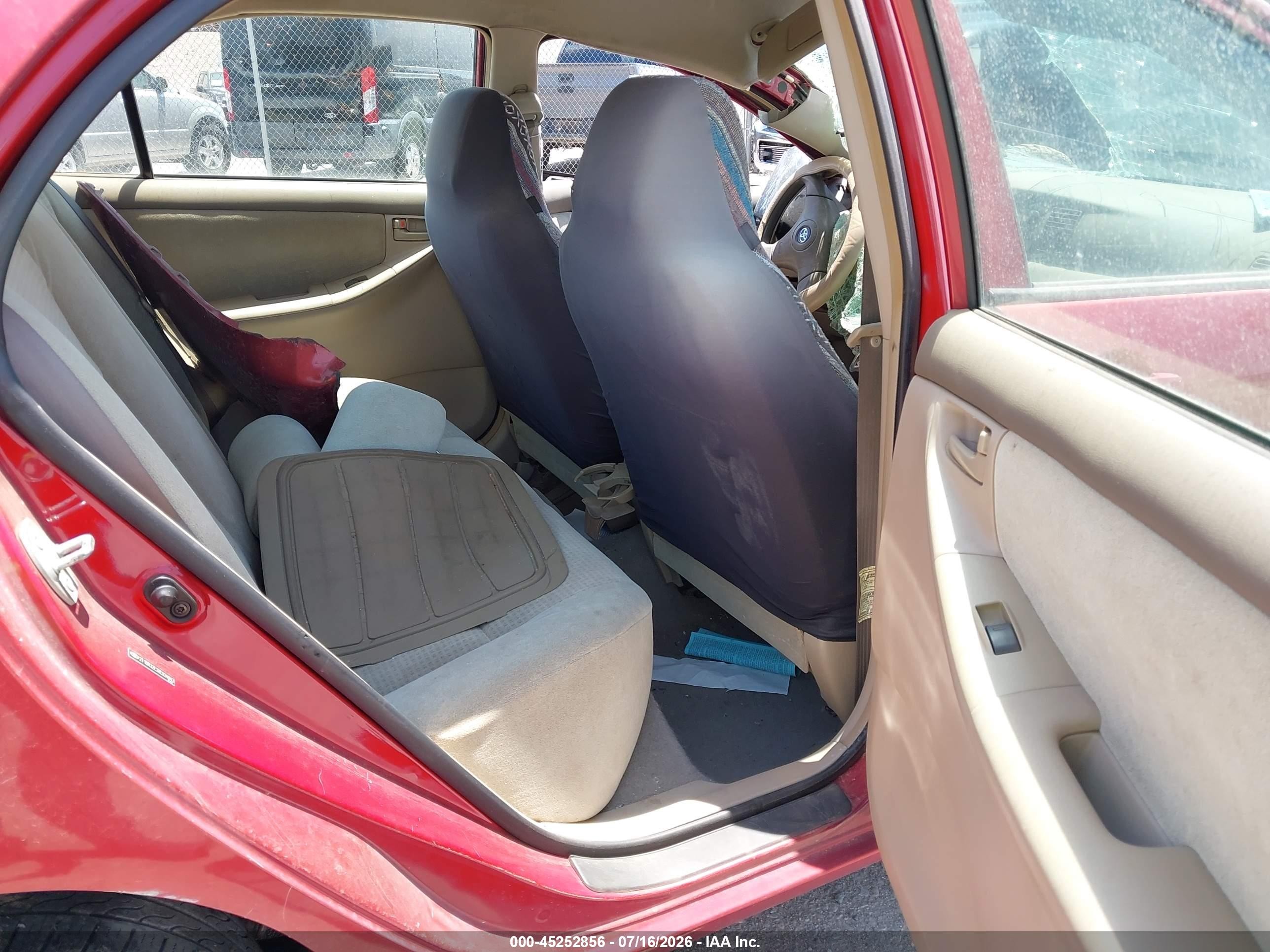 2008 Toyota Corolla Ce Red vin: 2T1BR32E38C934843