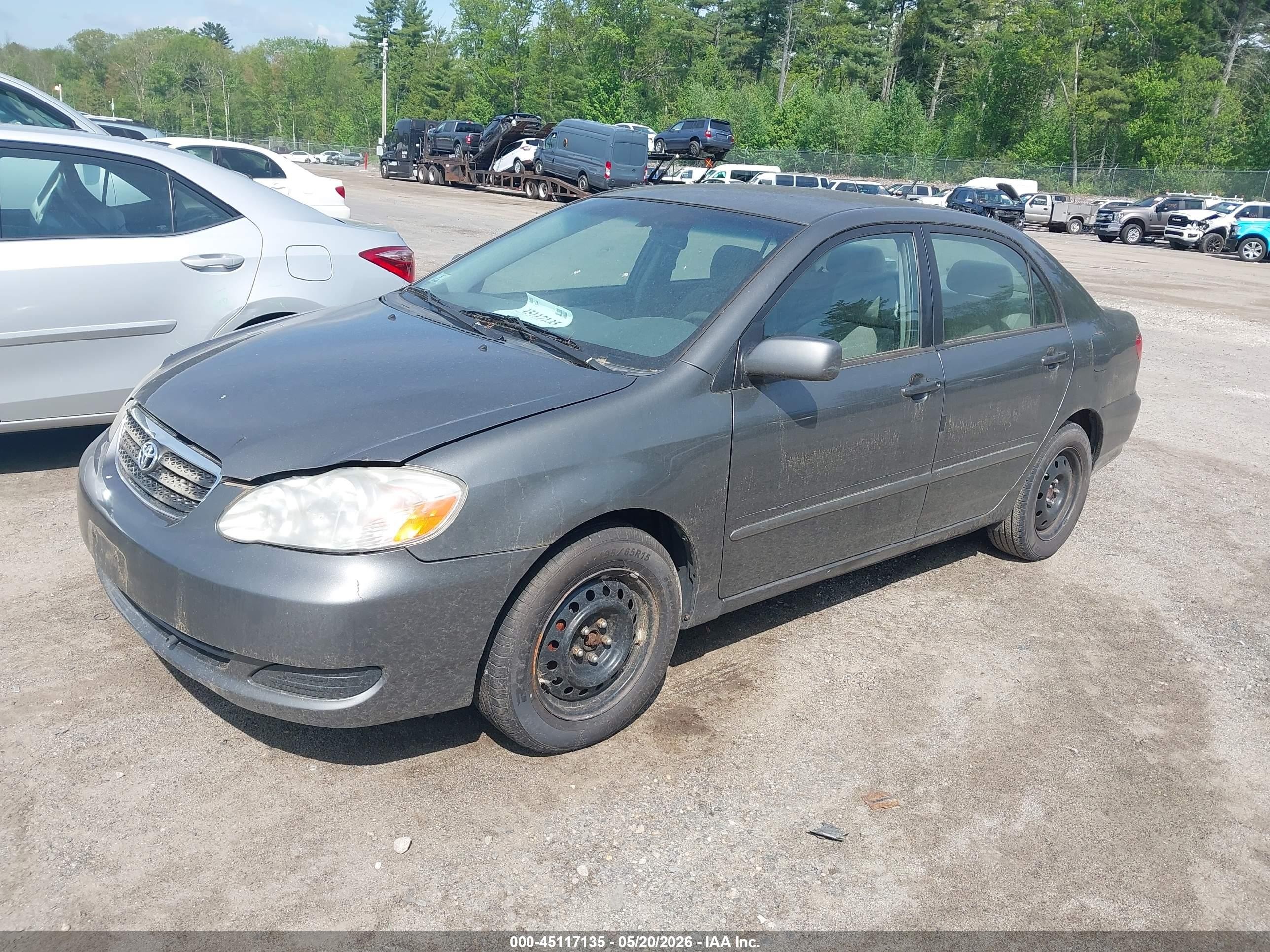 2008 Toyota Corolla Le Серый vin: 2T1BR32E38C934986