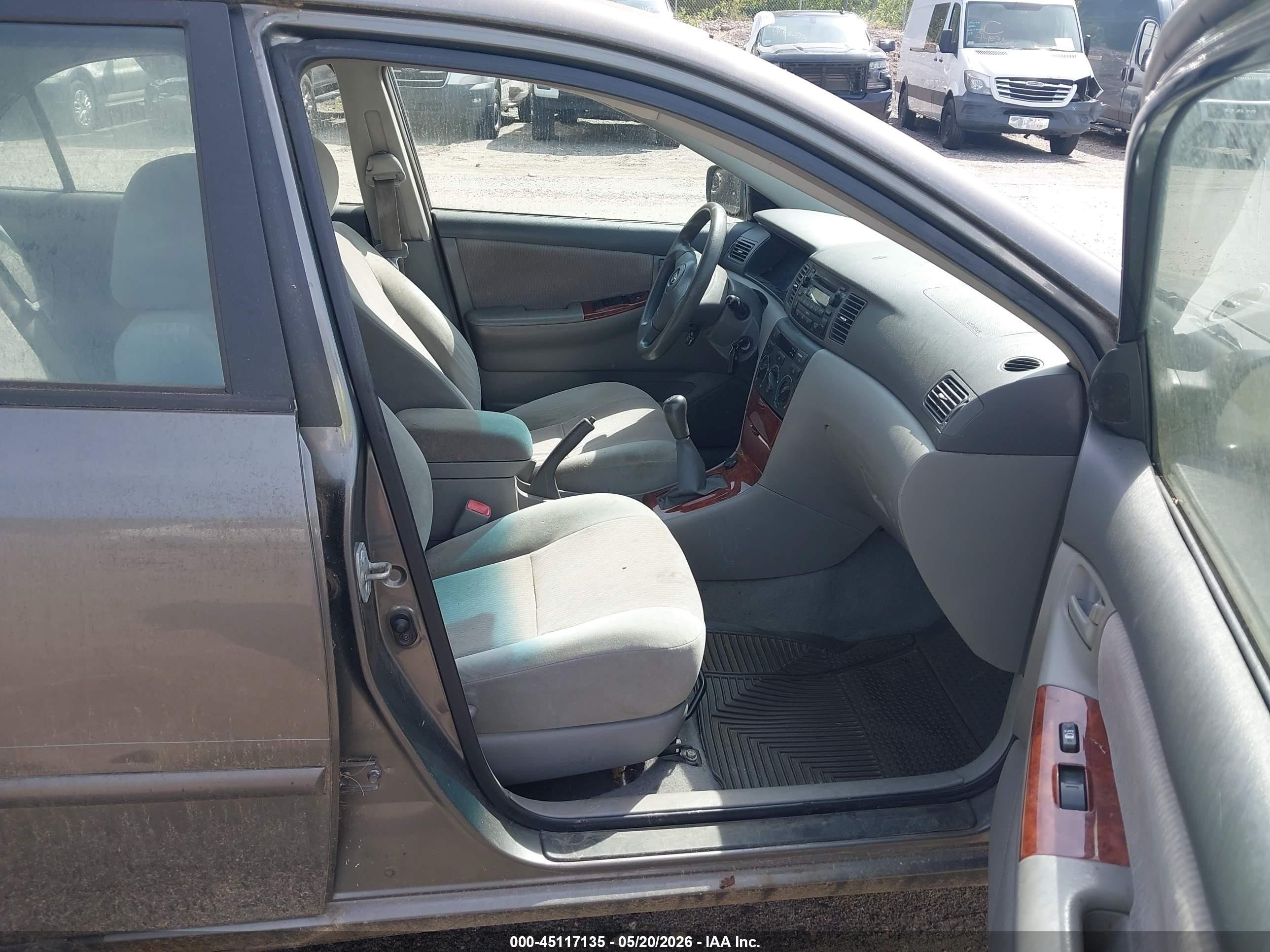 2008 Toyota Corolla Le Серый vin: 2T1BR32E38C934986