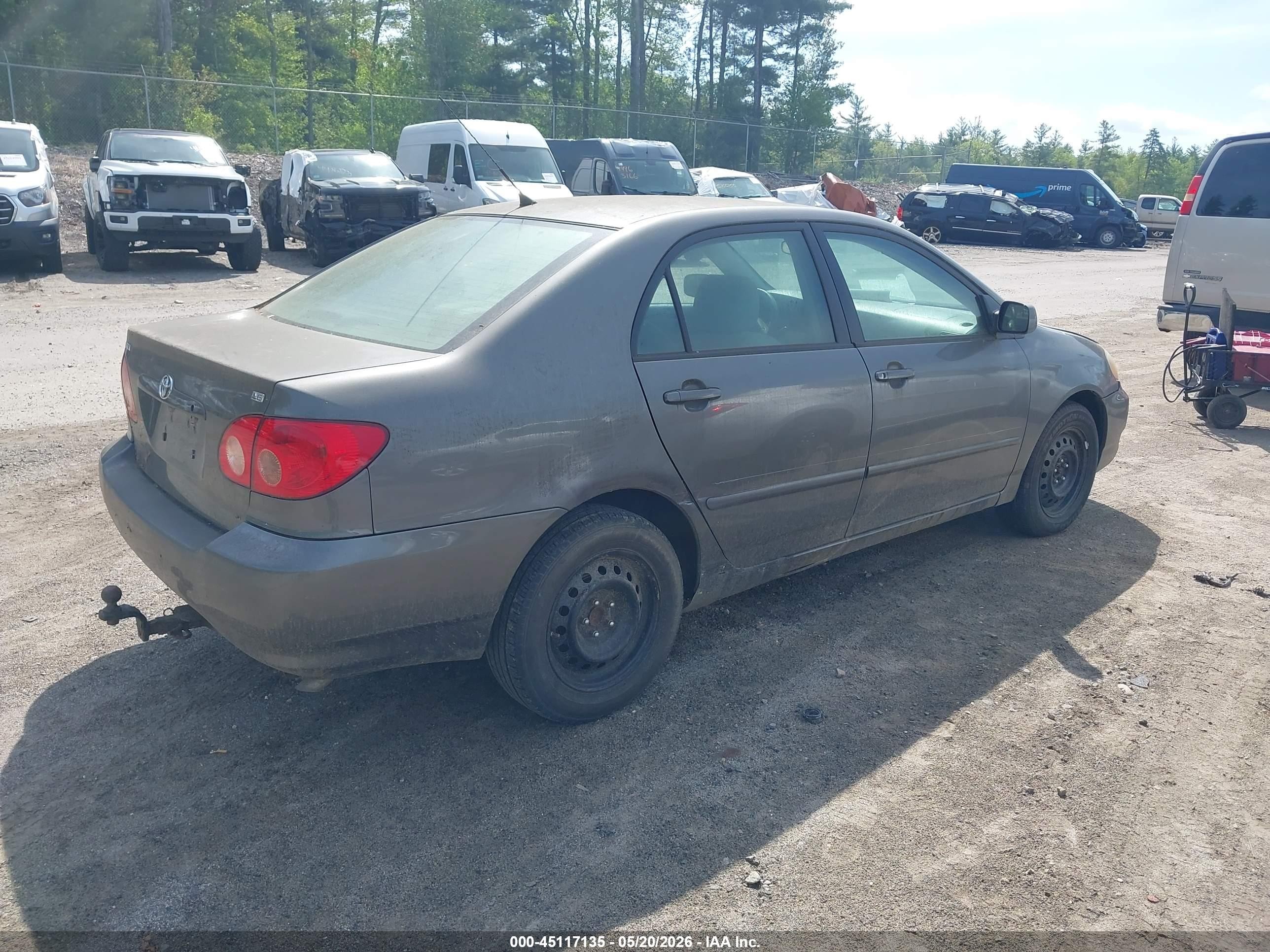 2008 Toyota Corolla Le Серый vin: 2T1BR32E38C934986