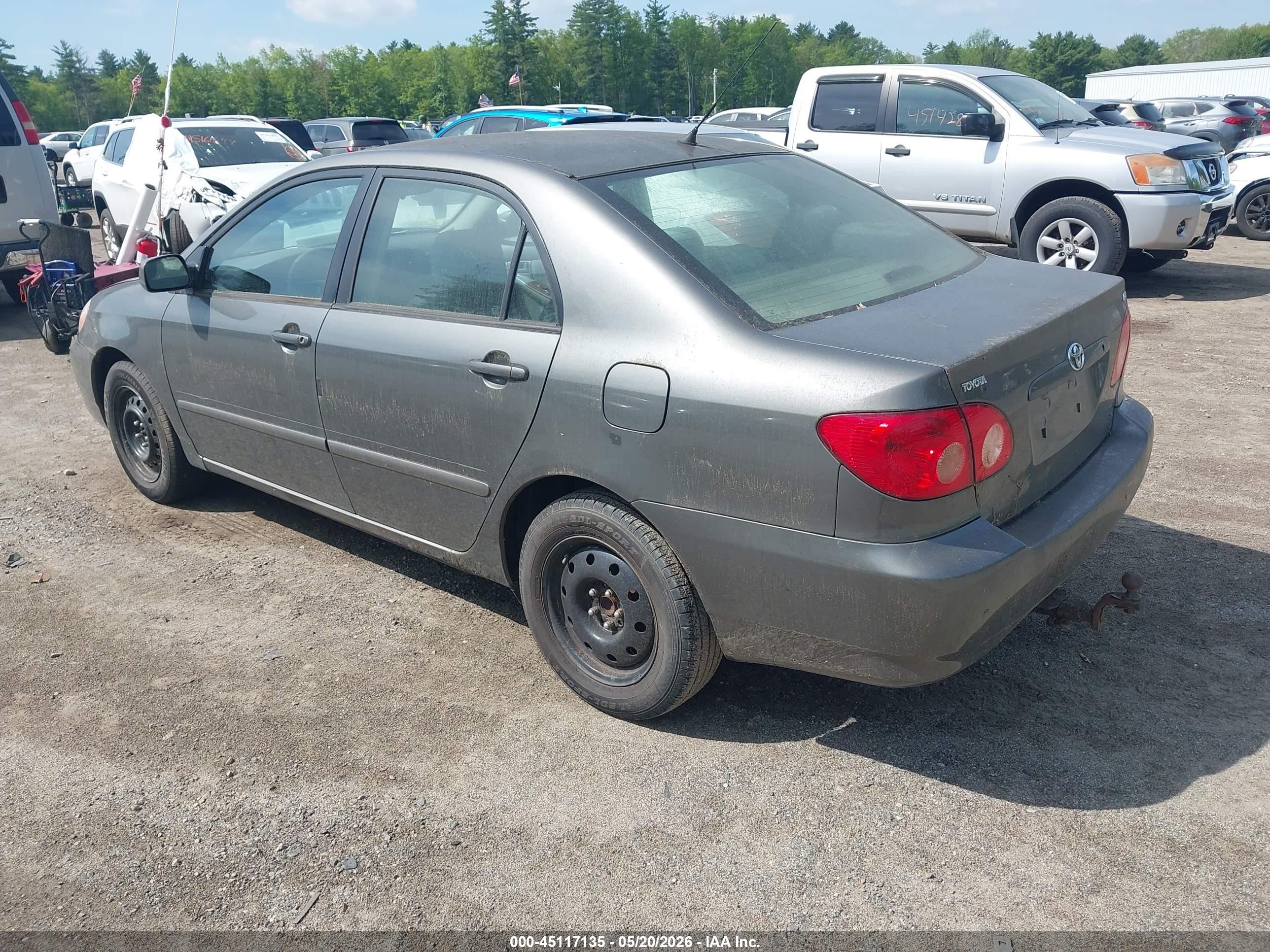 2008 Toyota Corolla Le Серый vin: 2T1BR32E38C934986