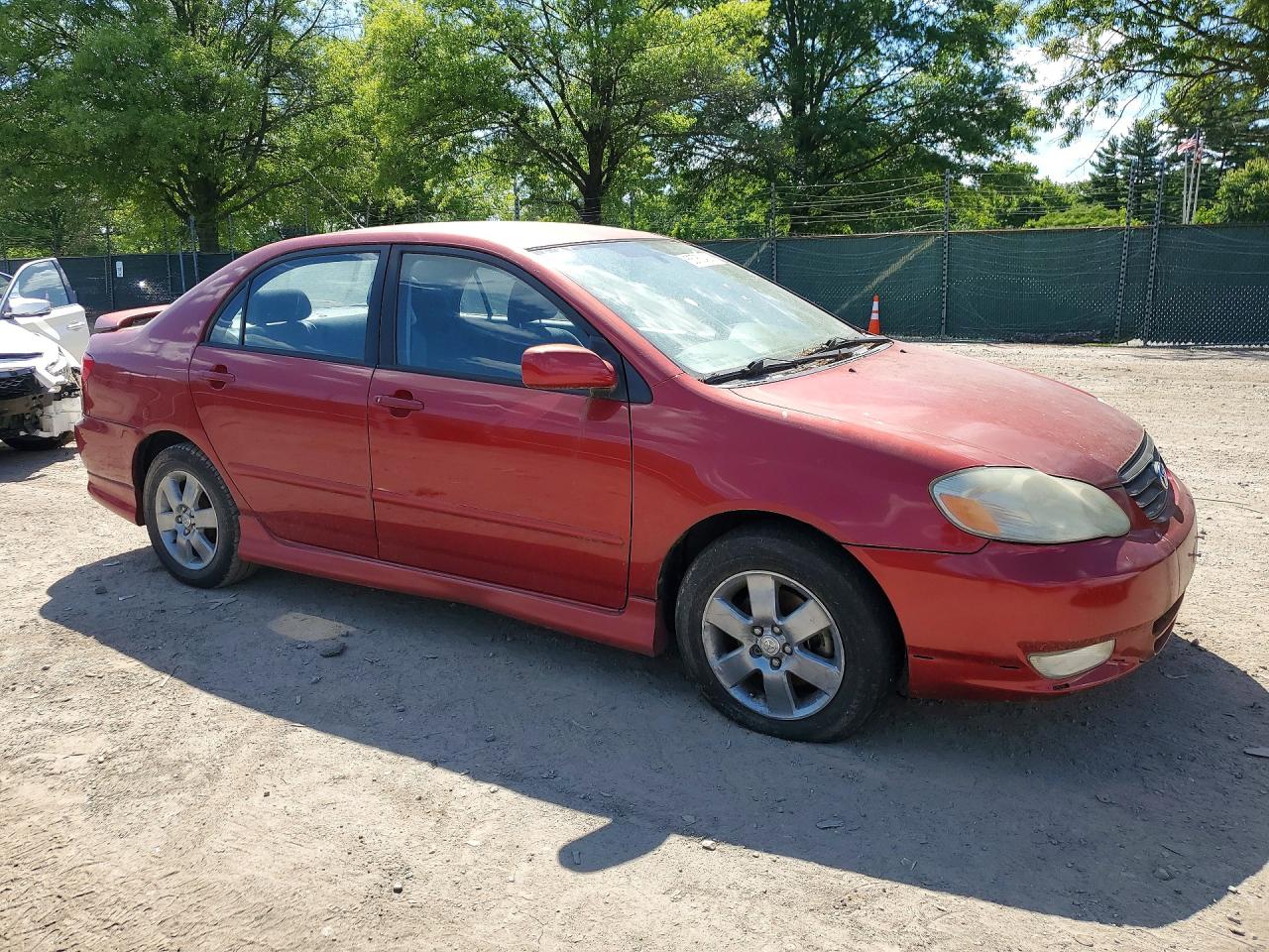 2003 Toyota Corolla S Burgundy vin: 2T1BR32E43C001140