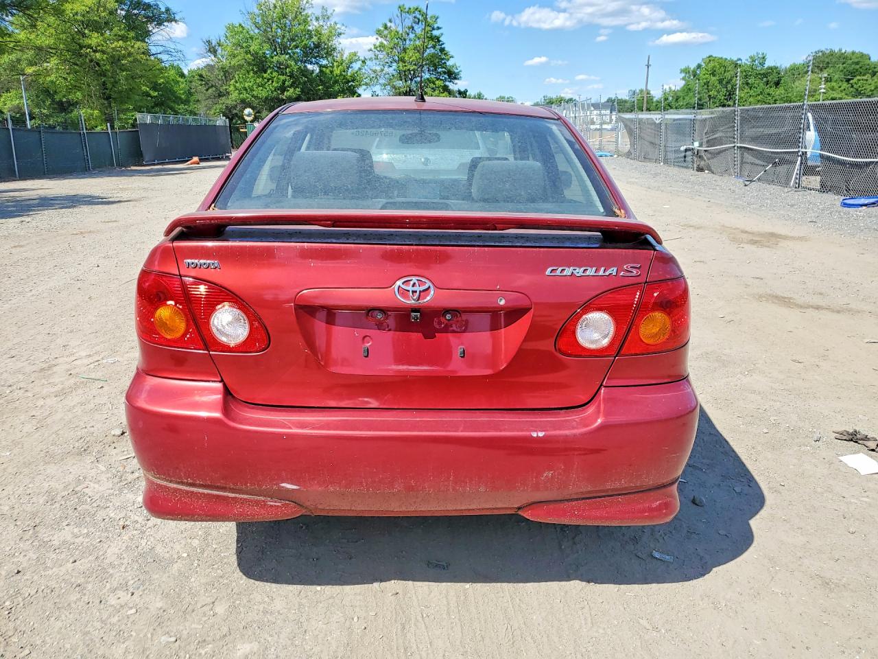 2003 Toyota Corolla S Burgundy vin: 2T1BR32E43C001140
