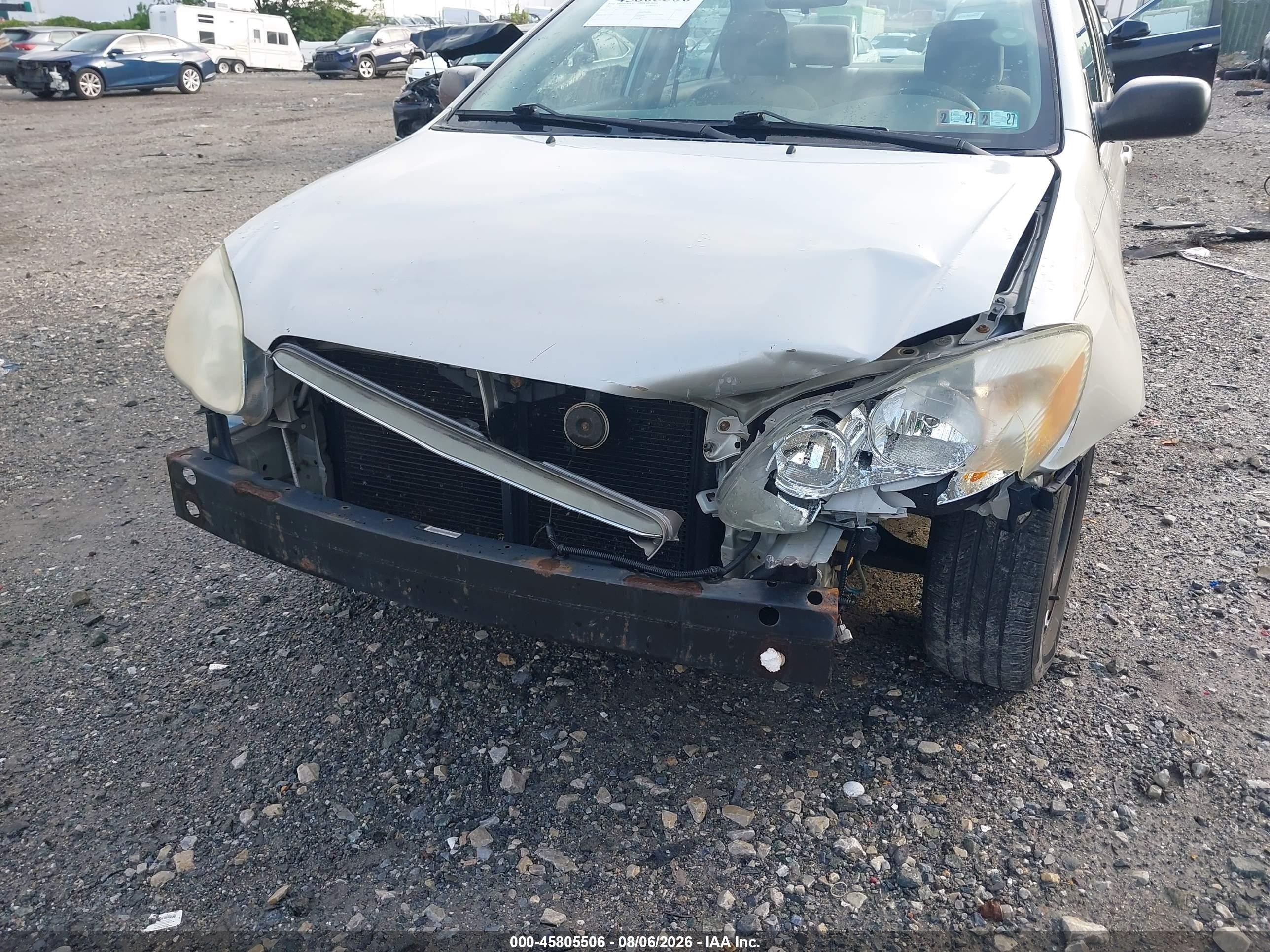 2003 Toyota Corolla Ce Silver vin: 2T1BR32E43C024322
