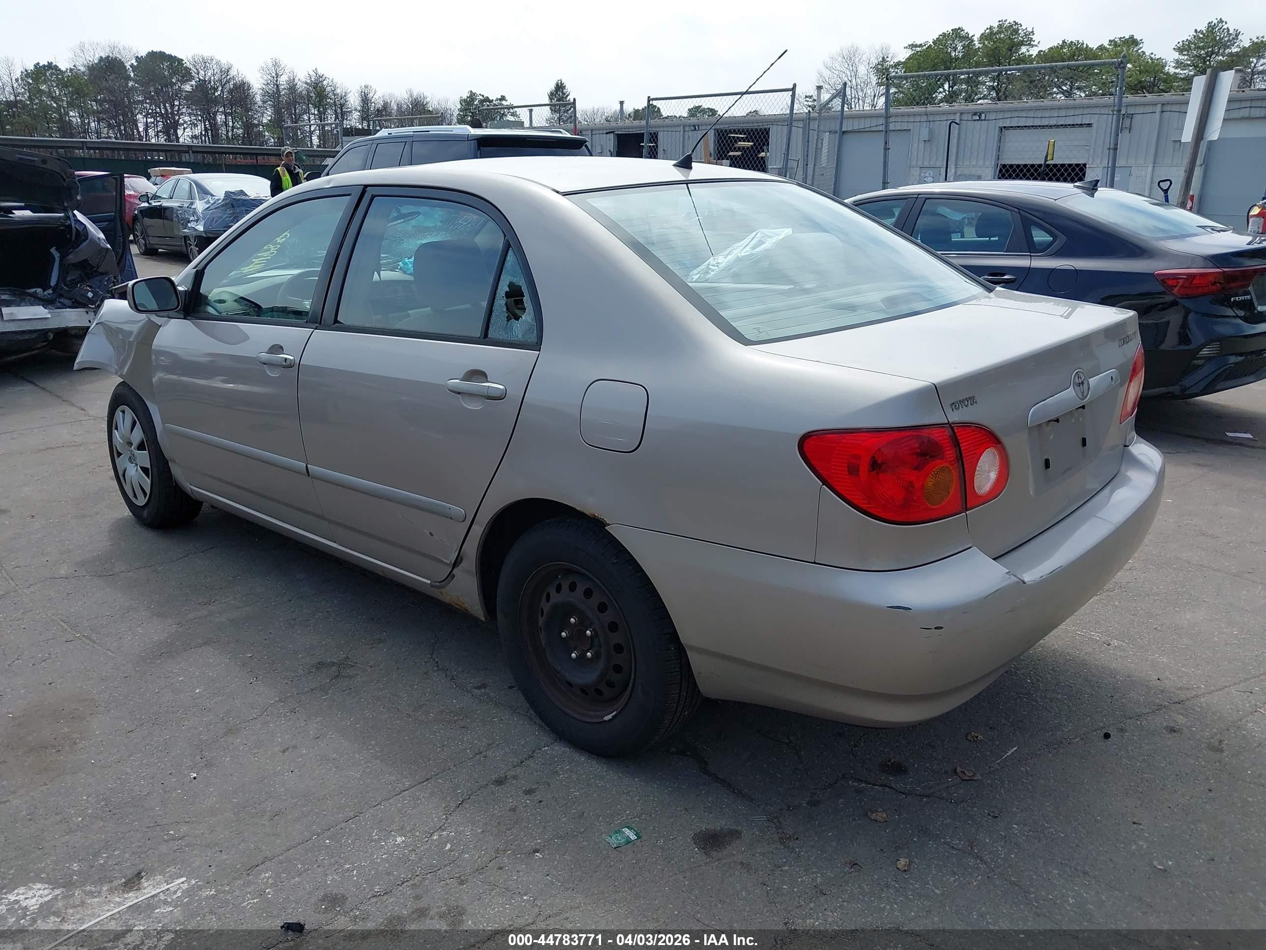 2003 Toyota Corolla Le Серый vin: 2T1BR32E43C061113