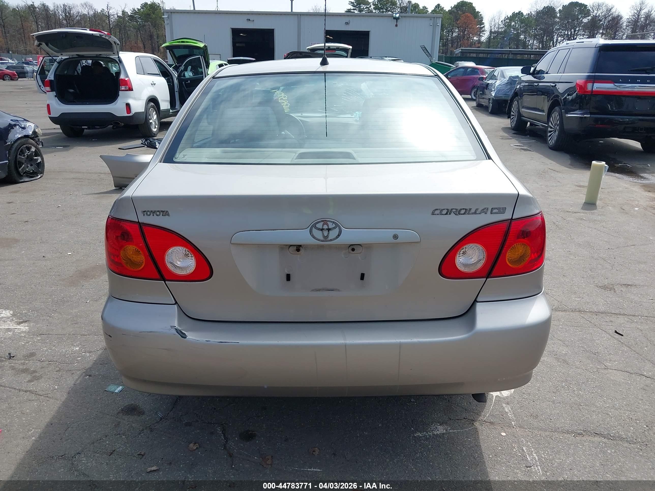 2003 Toyota Corolla Le Серый vin: 2T1BR32E43C061113