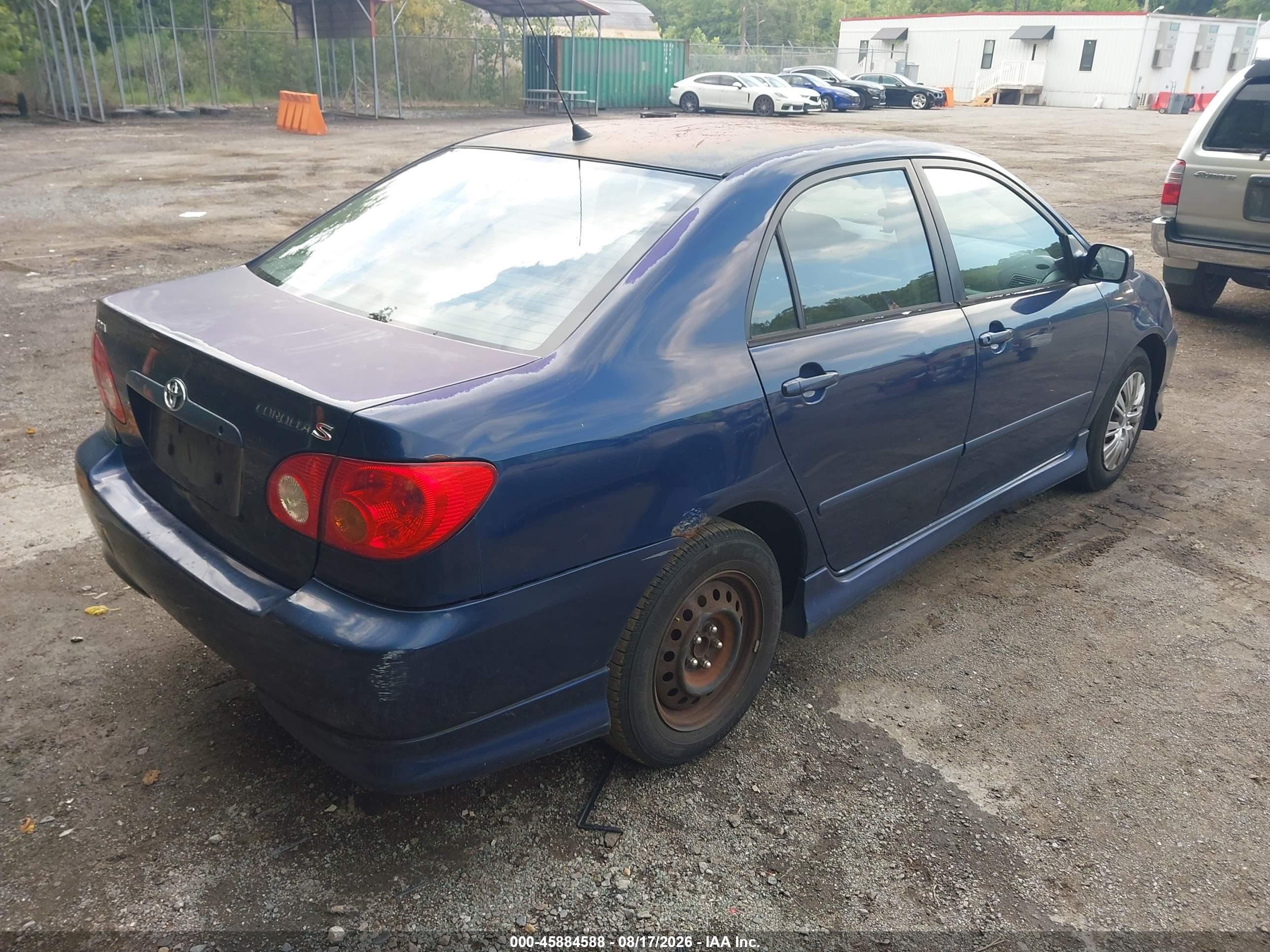 2003 Toyota Corolla S Синий vin: 2T1BR32E43C088473