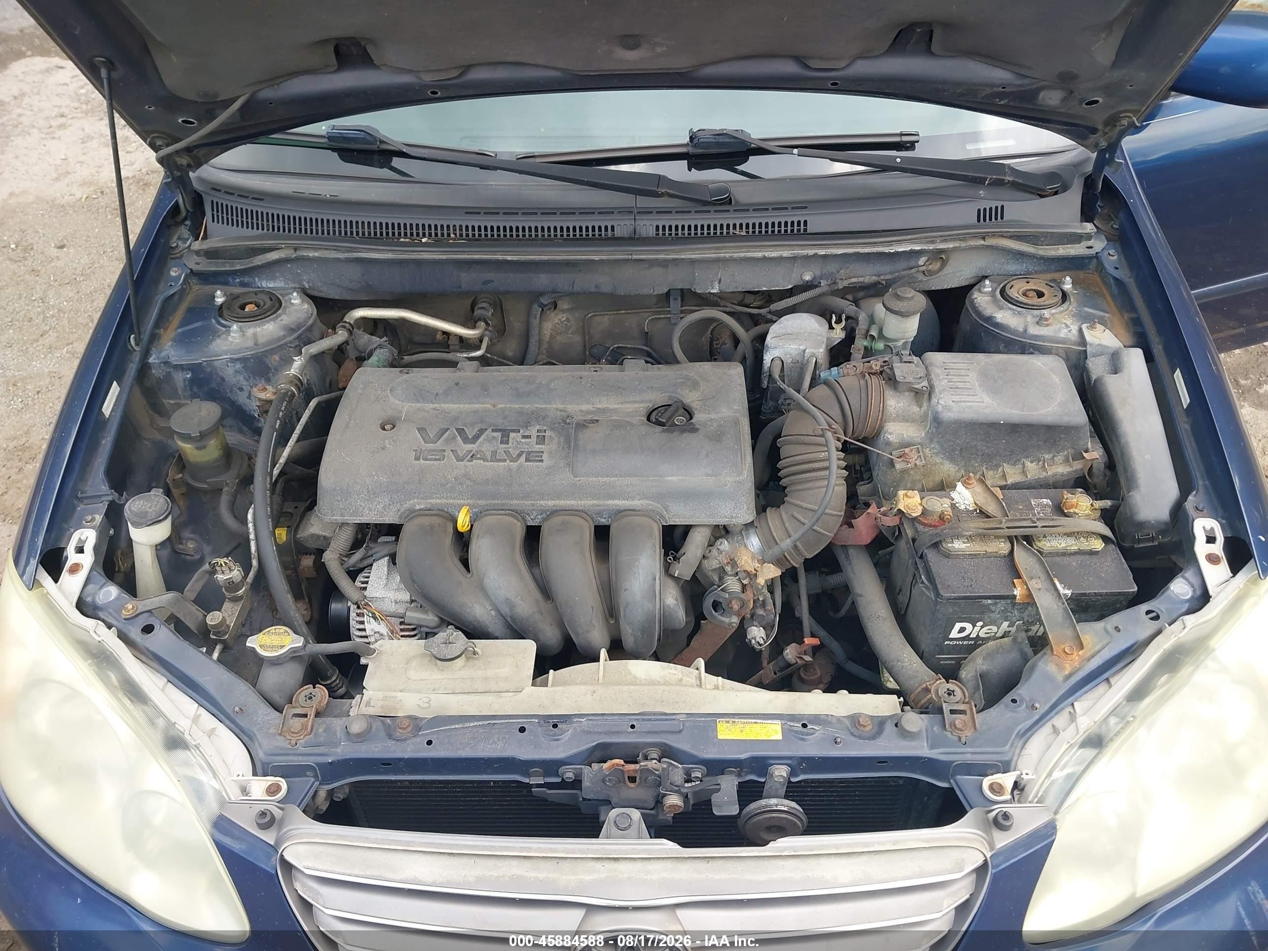 2003 Toyota Corolla S Синий vin: 2T1BR32E43C088473