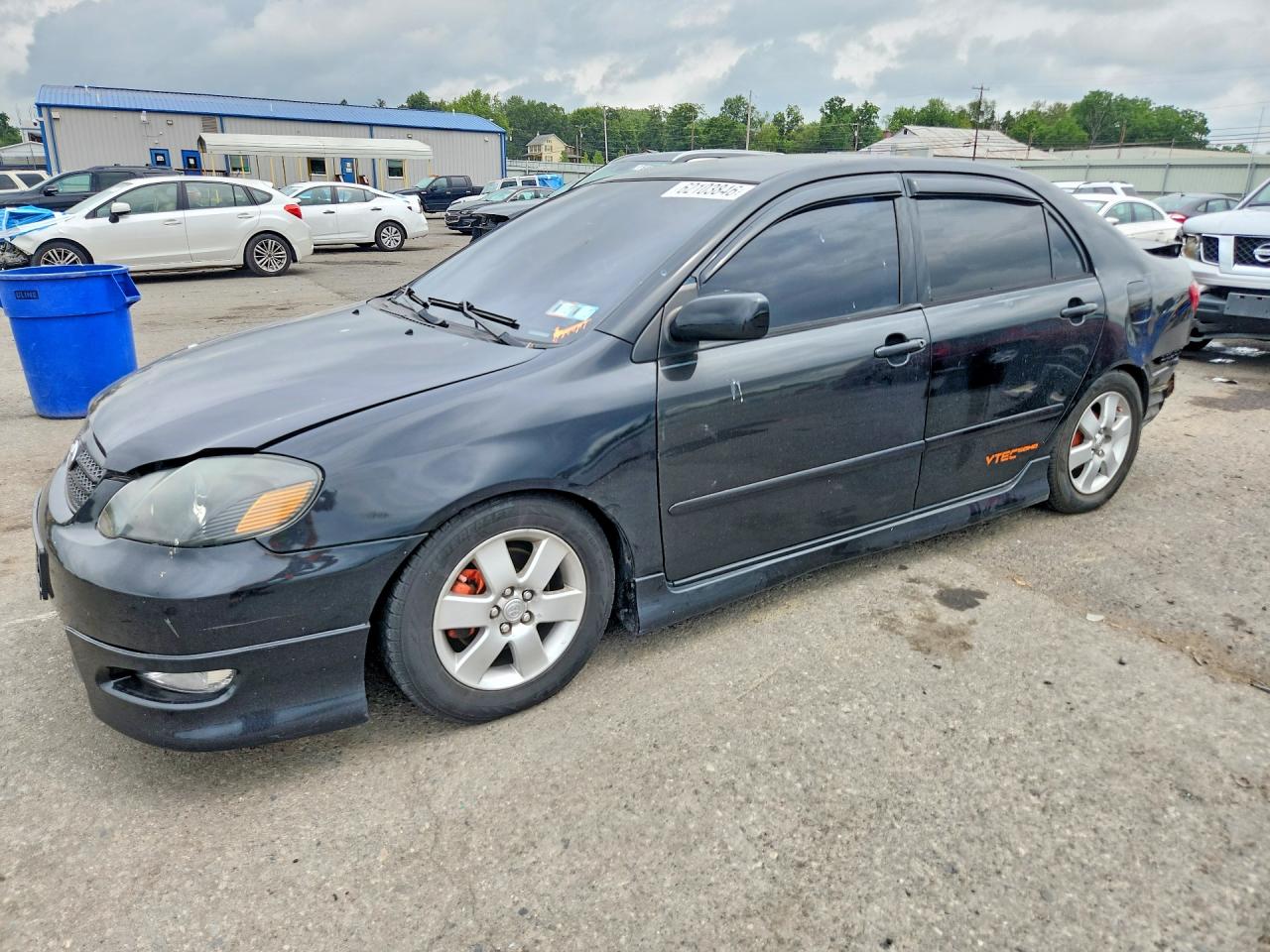 2003 Toyota Corolla Ce Black vin: 2T1BR32E43C102372