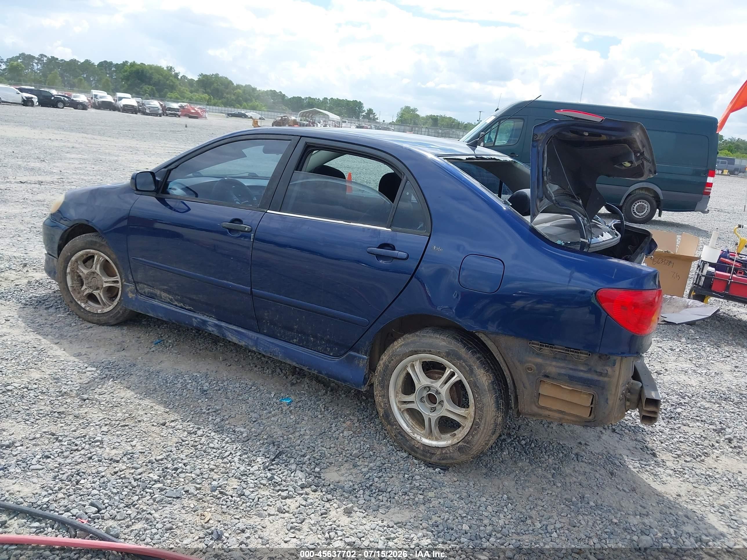 2003 Toyota Corolla S Blue vin: 2T1BR32E43C122766
