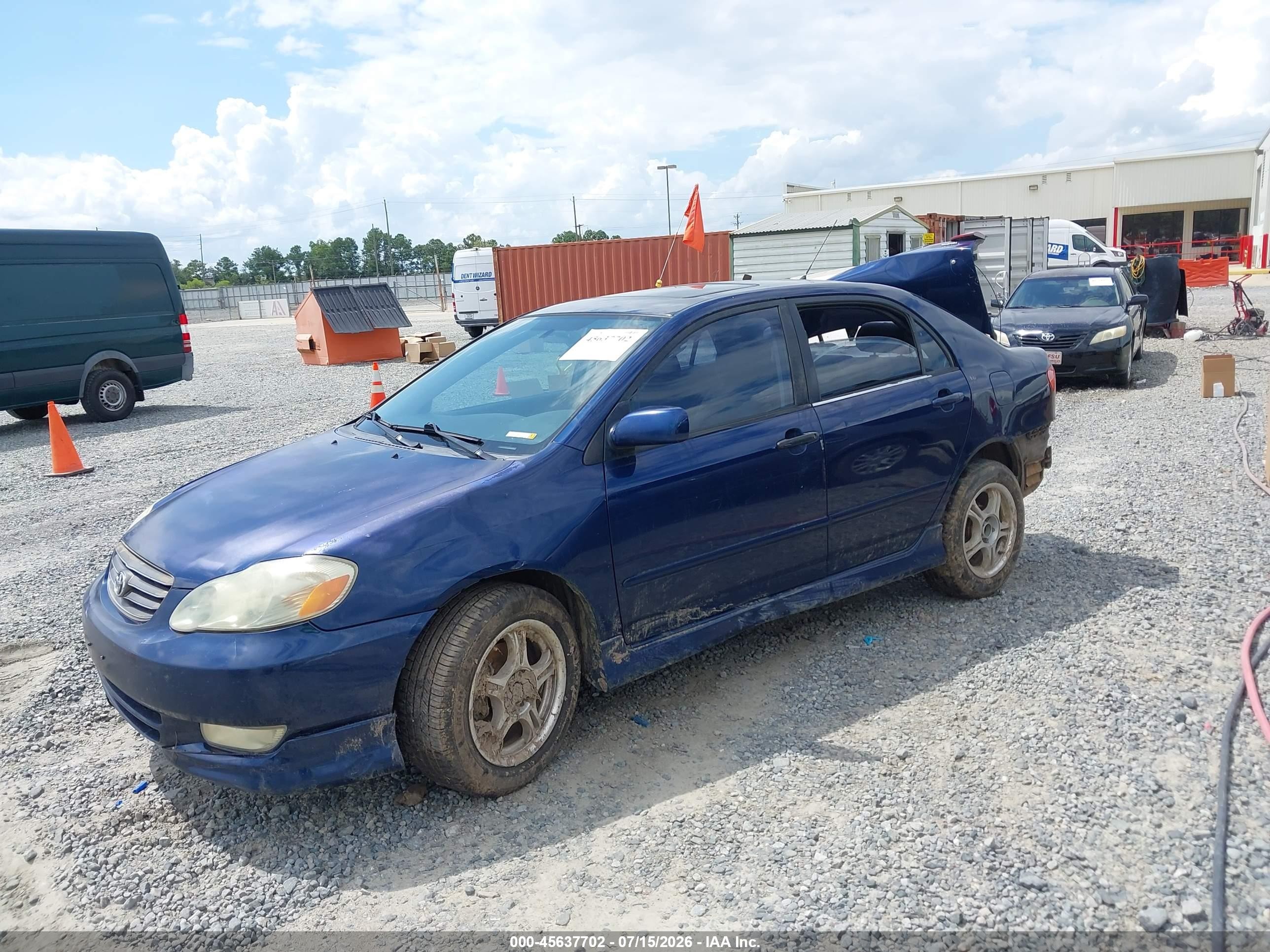 2003 Toyota Corolla S Blue vin: 2T1BR32E43C122766