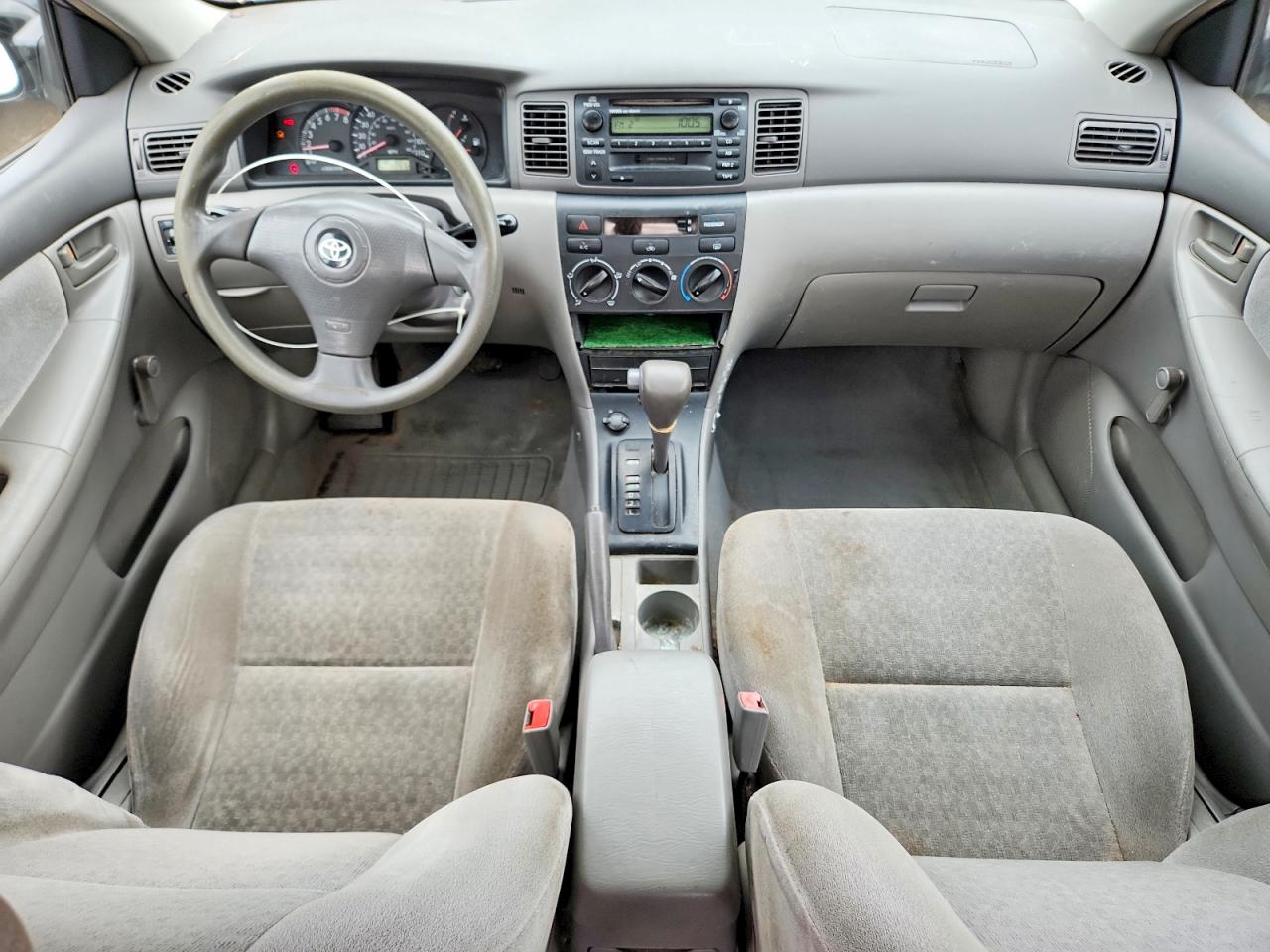 2003 Toyota Corolla Ce Silver vin: 2T1BR32E43C142953