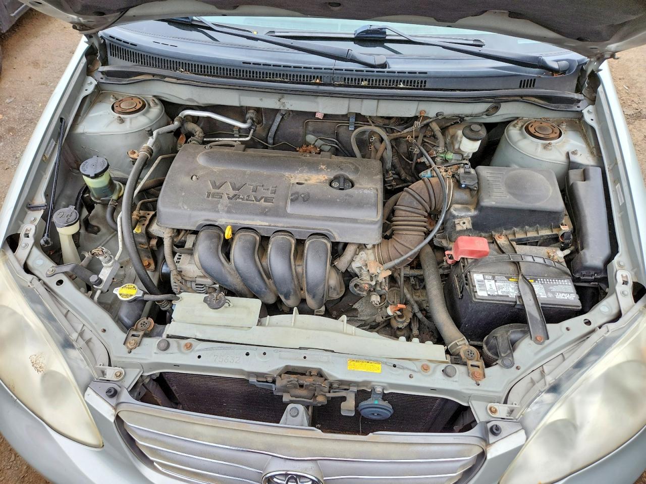 2003 Toyota Corolla Ce Silver vin: 2T1BR32E43C142953
