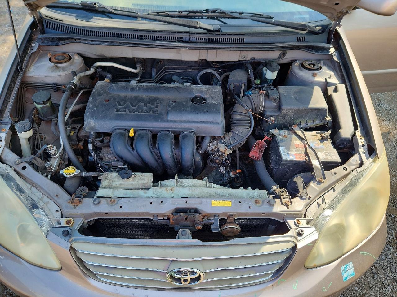 2003 Toyota Corolla Ce Желто-коричневый vin: 2T1BR32E43C712837