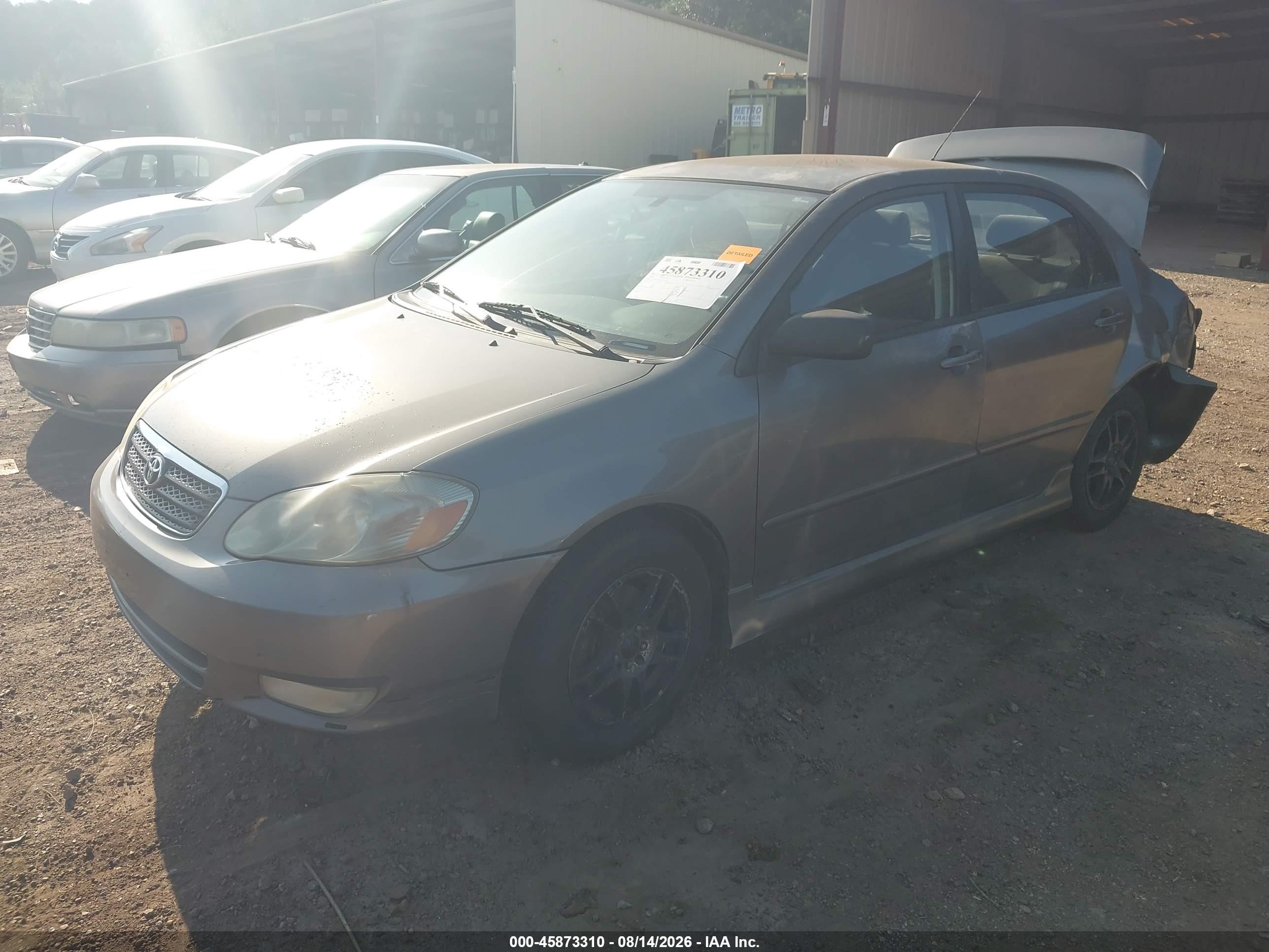 2004 Toyota Corolla S Gray vin: 2T1BR32E44C251527