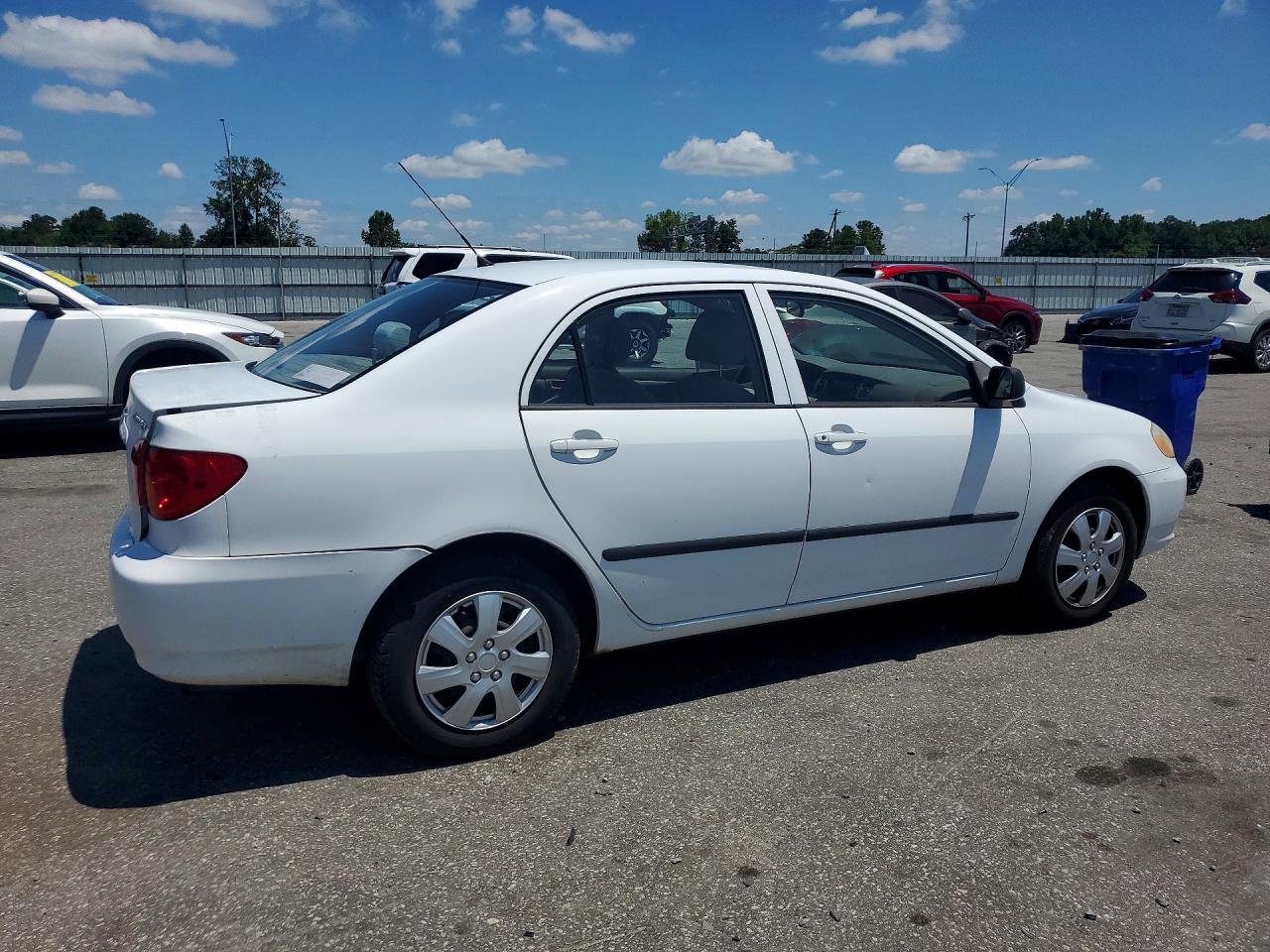 2004 Toyota Corolla Ce White vin: 2T1BR32E44C263614