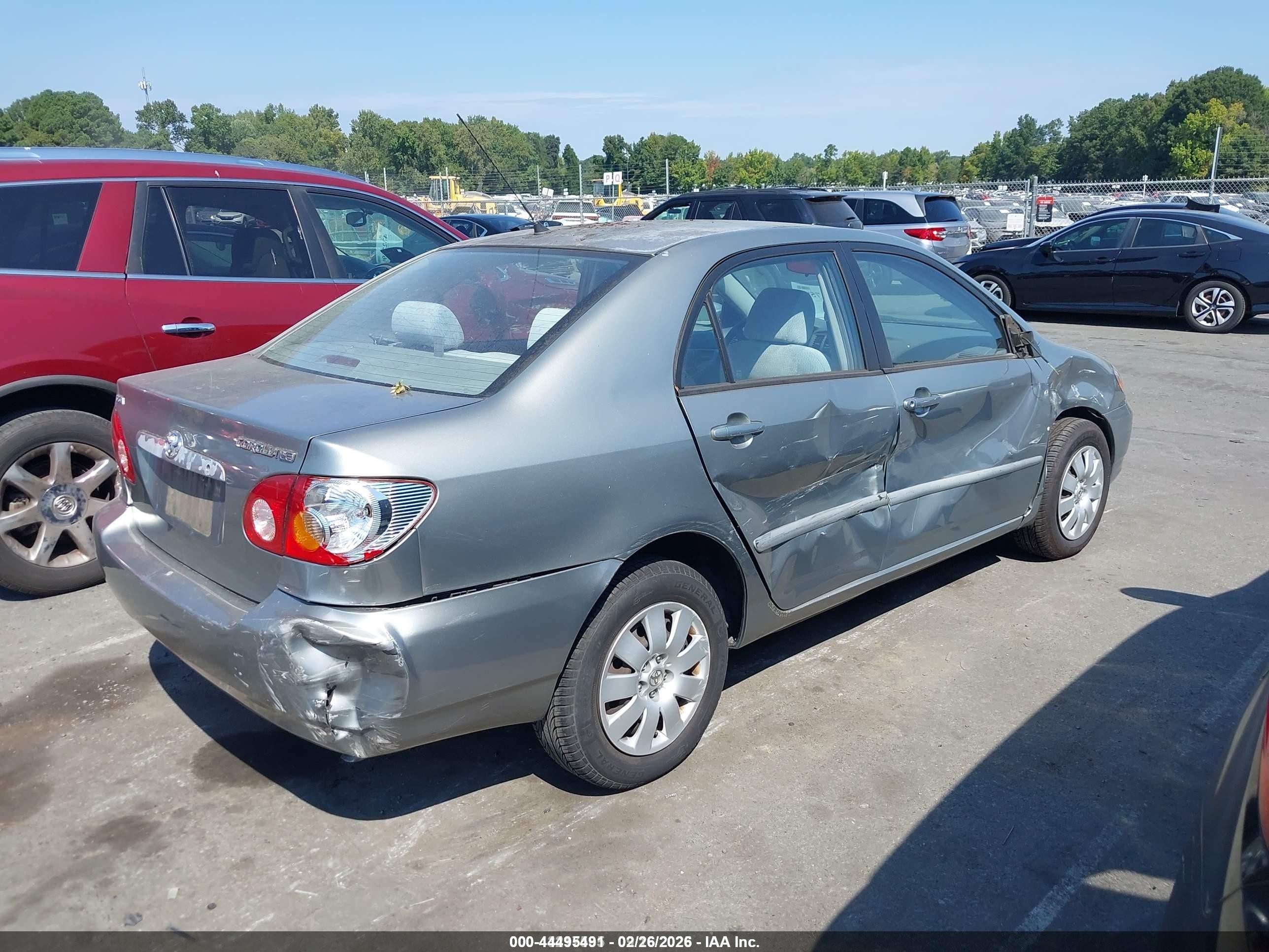 2004 Toyota Corolla Le Green vin: 2T1BR32E44C274161