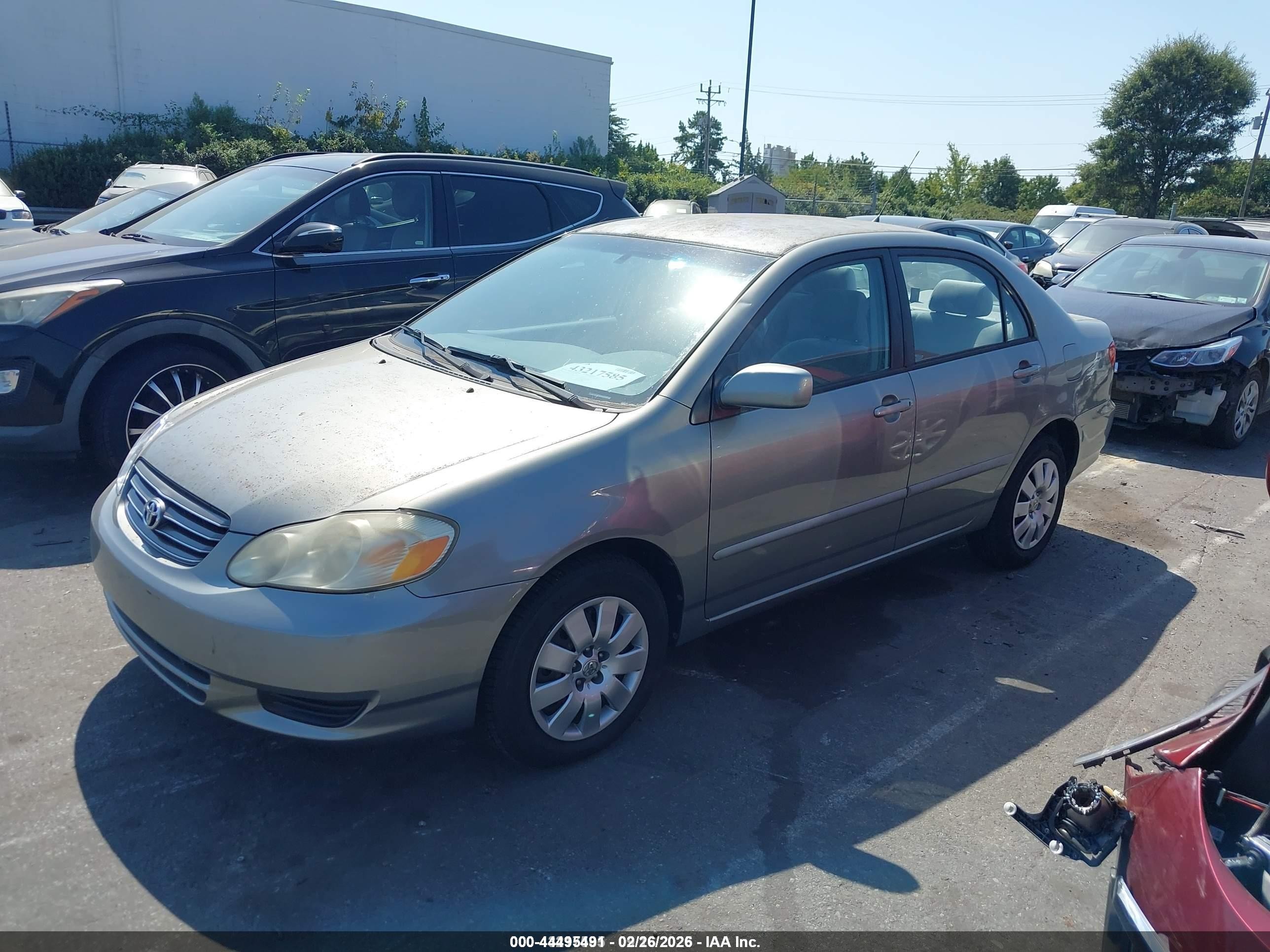 2004 Toyota Corolla Le Green vin: 2T1BR32E44C274161