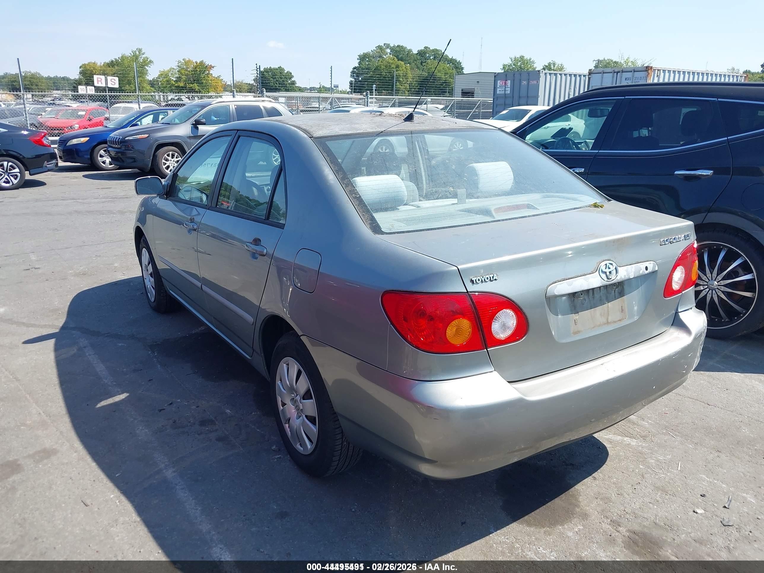 2004 Toyota Corolla Le Green vin: 2T1BR32E44C274161