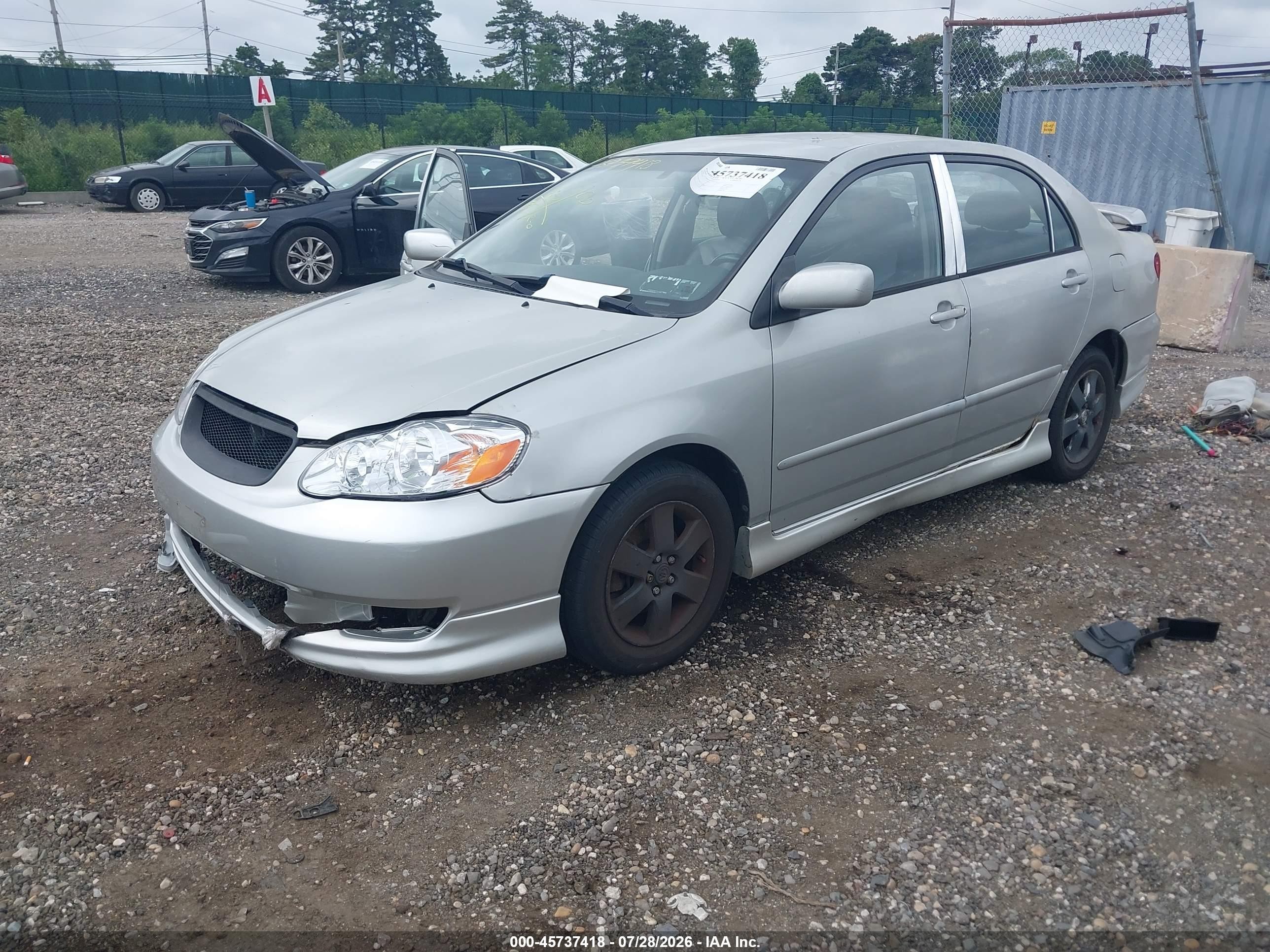 2004 Toyota Corolla S Silver vin: 2T1BR32E44C287735