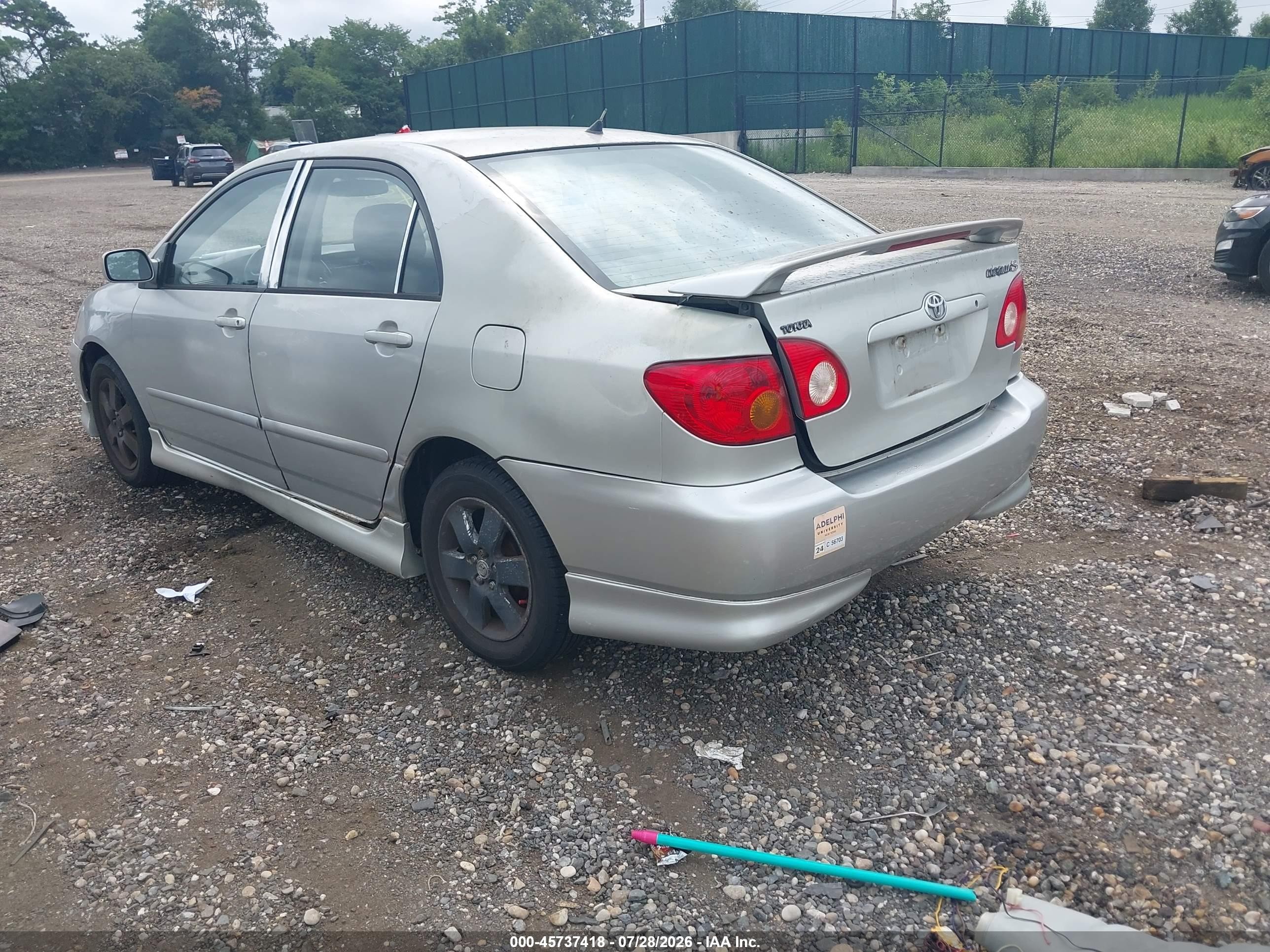 2004 Toyota Corolla S Silver vin: 2T1BR32E44C287735