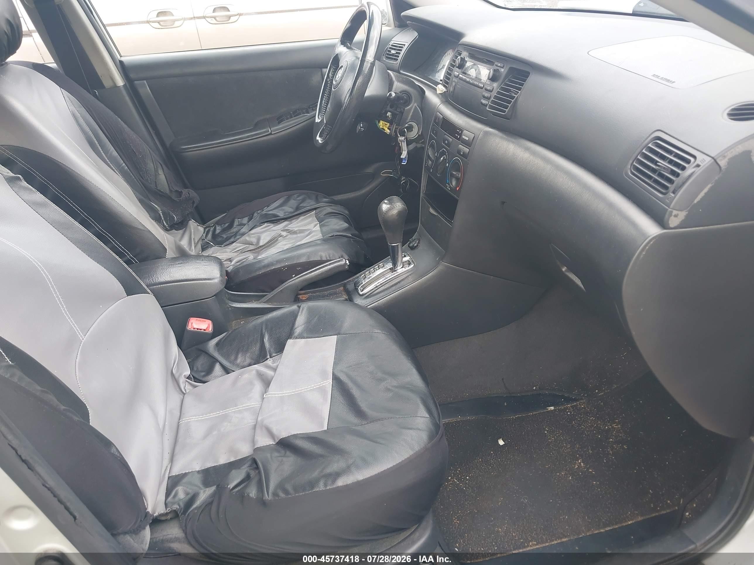 2004 Toyota Corolla S Silver vin: 2T1BR32E44C287735