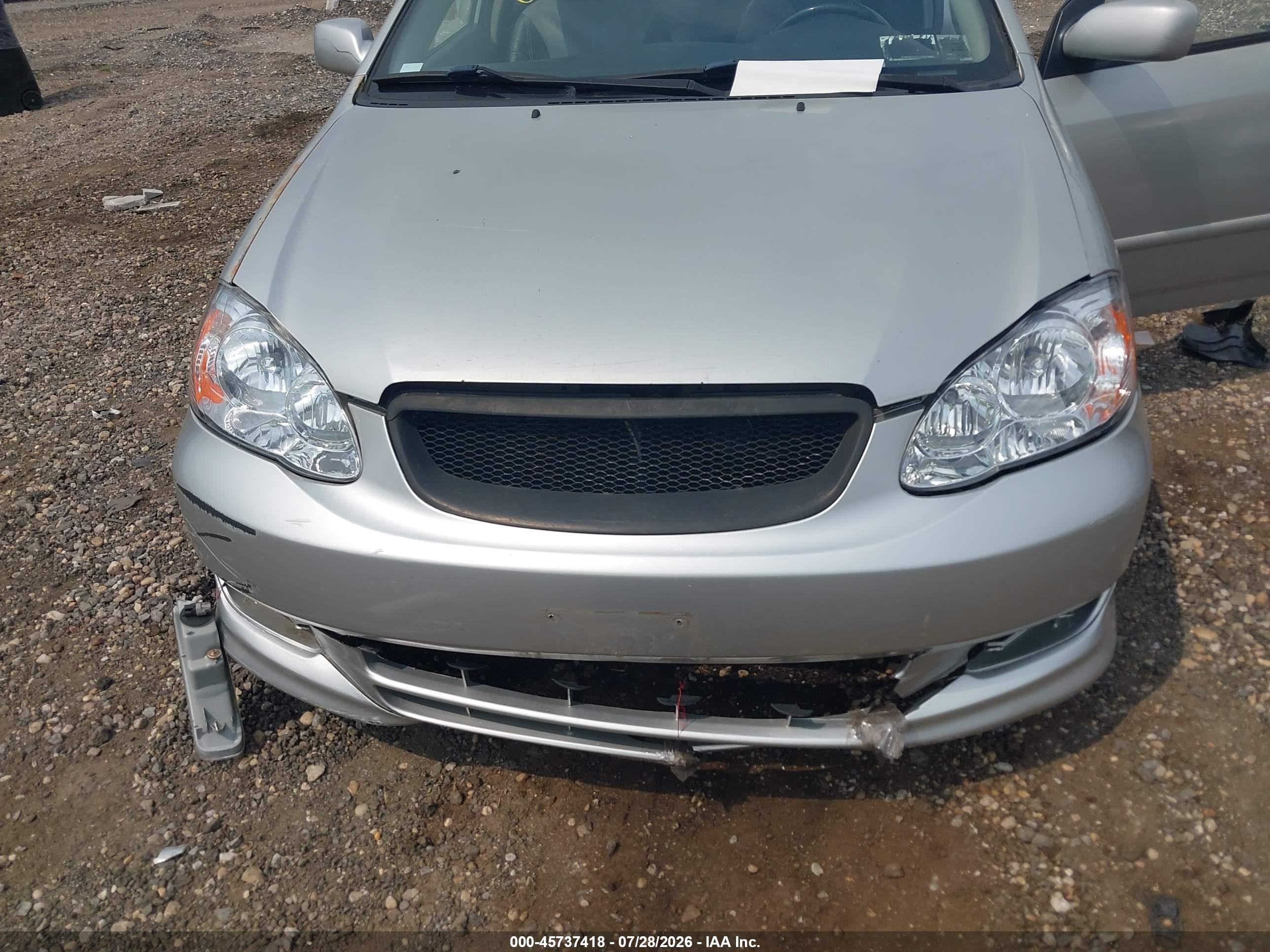 2004 Toyota Corolla S Silver vin: 2T1BR32E44C287735