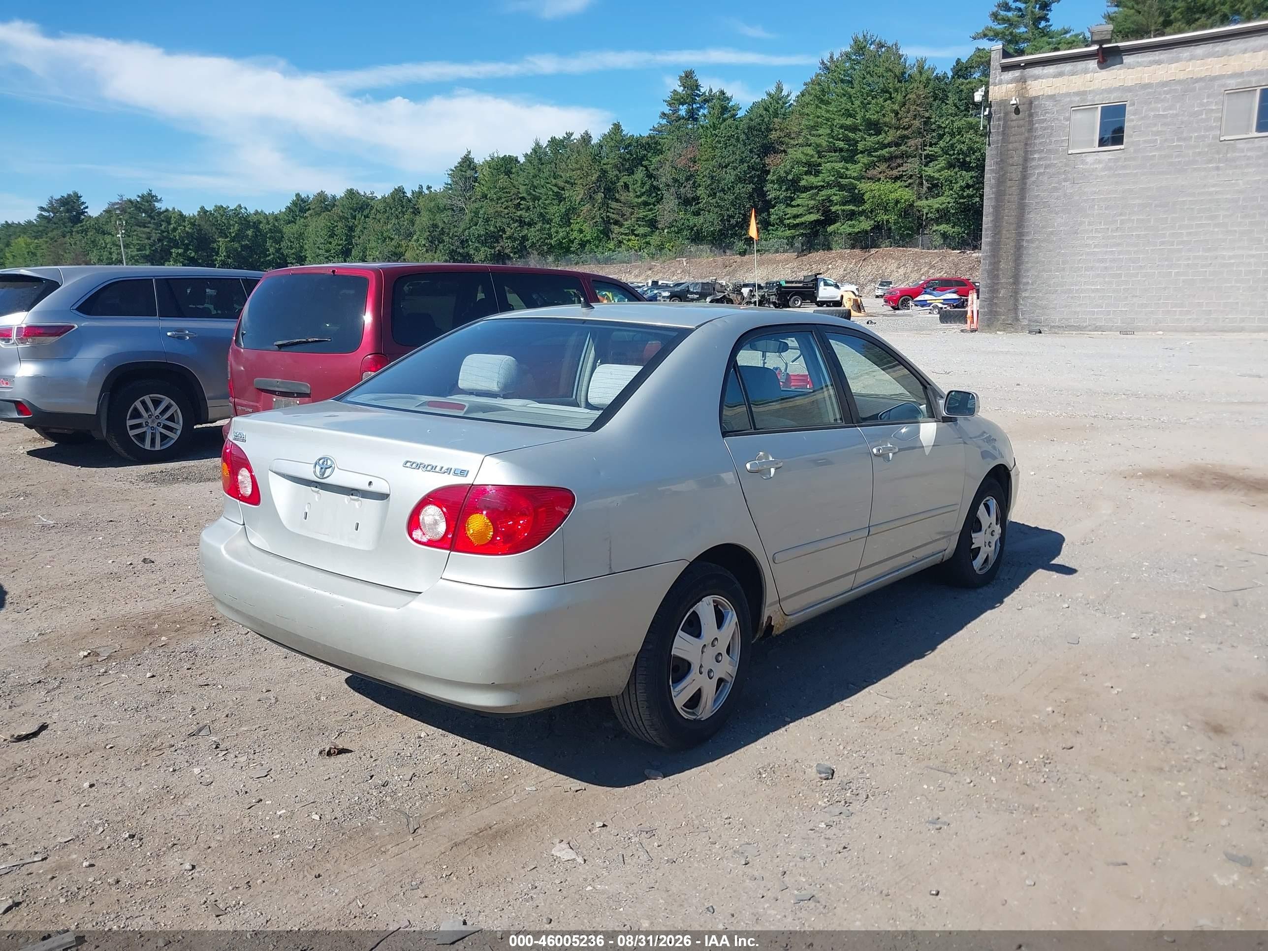 2004 Toyota Corolla Le Silver vin: 2T1BR32E44C291624