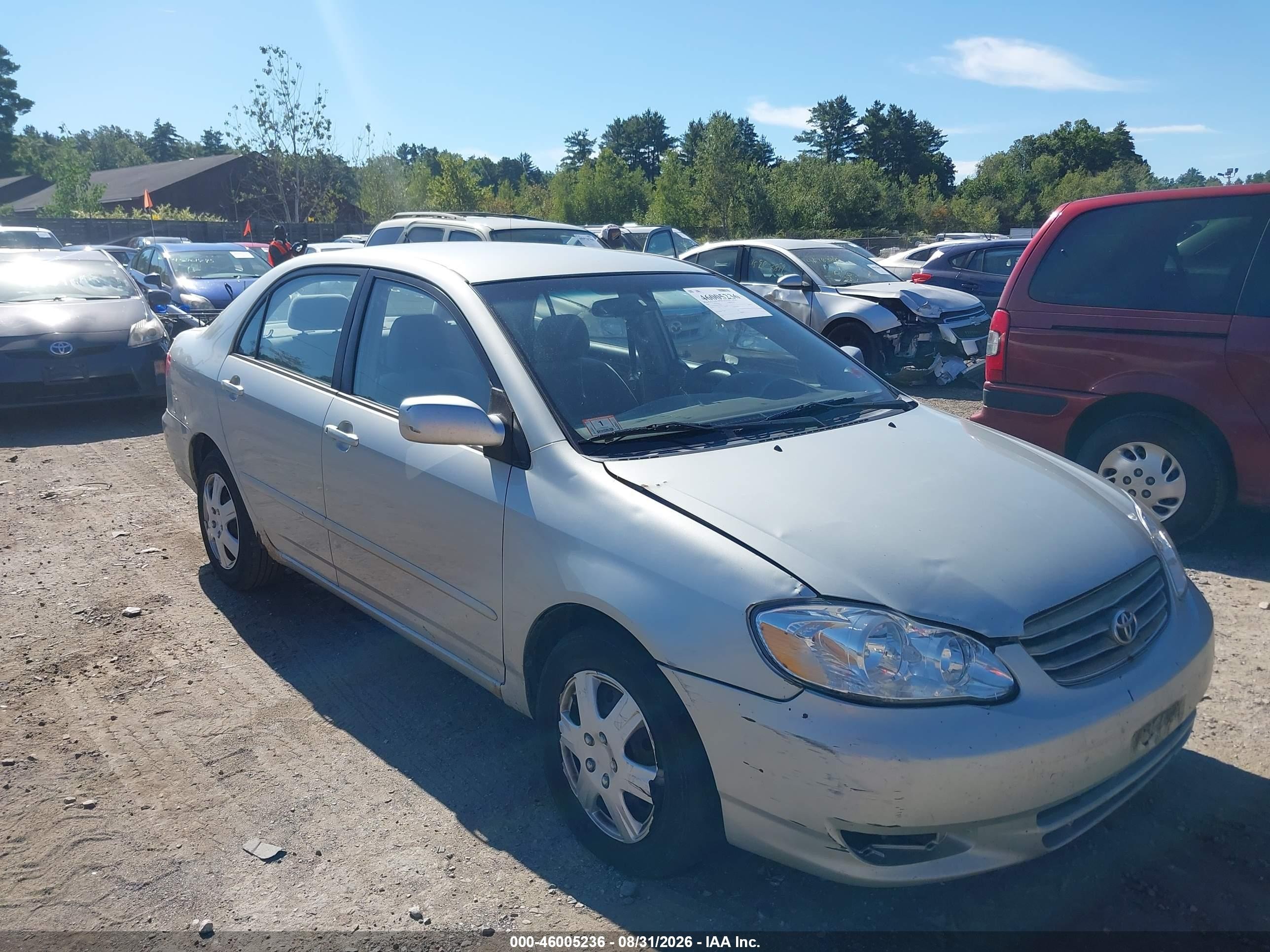 2004 Toyota Corolla Le Silver vin: 2T1BR32E44C291624